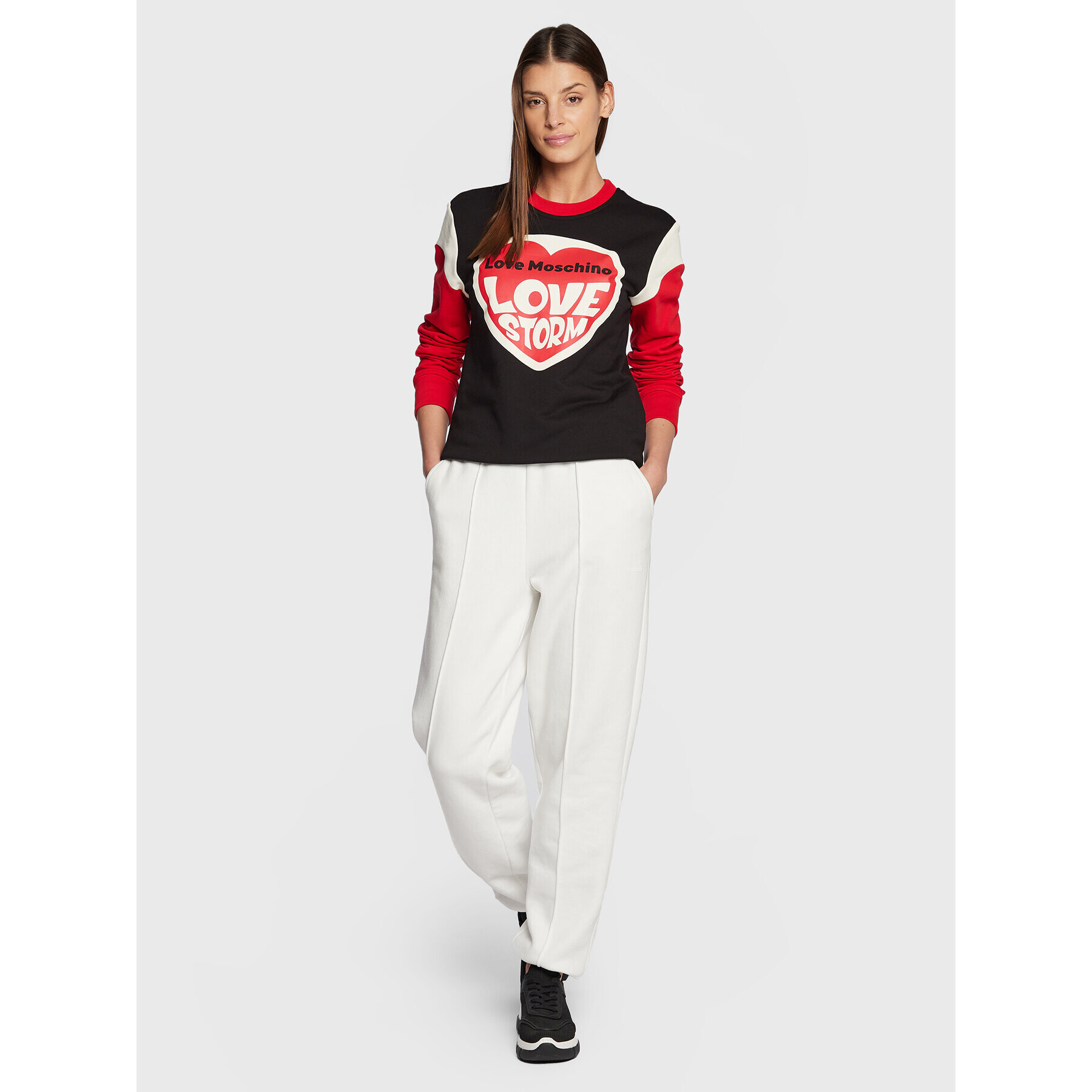 LOVE MOSCHINO Jopa W649101M 4055 Črna Regular Fit - Pepit.si