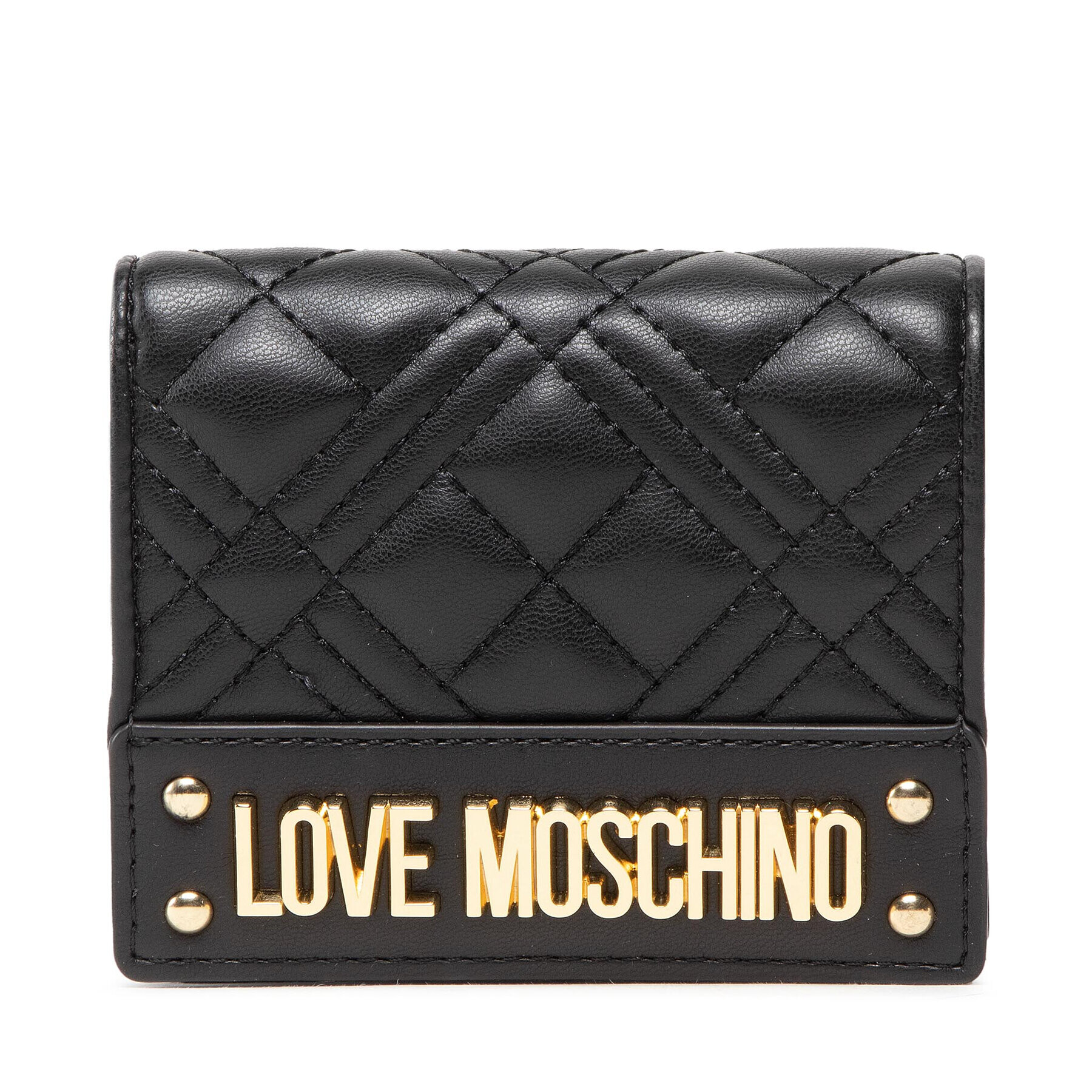 LOVE MOSCHINO Majhna ženska denarnica JC5601PP0FLA0000 Črna - Pepit.si