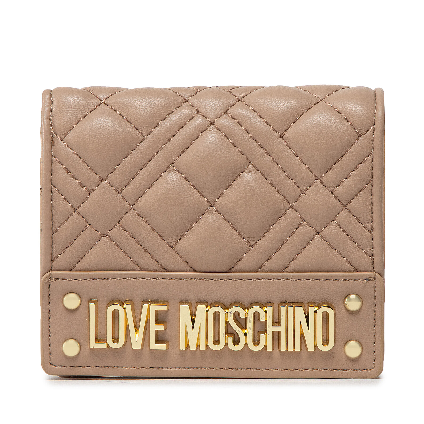 LOVE MOSCHINO Majhna ženska denarnica JC5601PP0FLA0209 Bež - Pepit.si