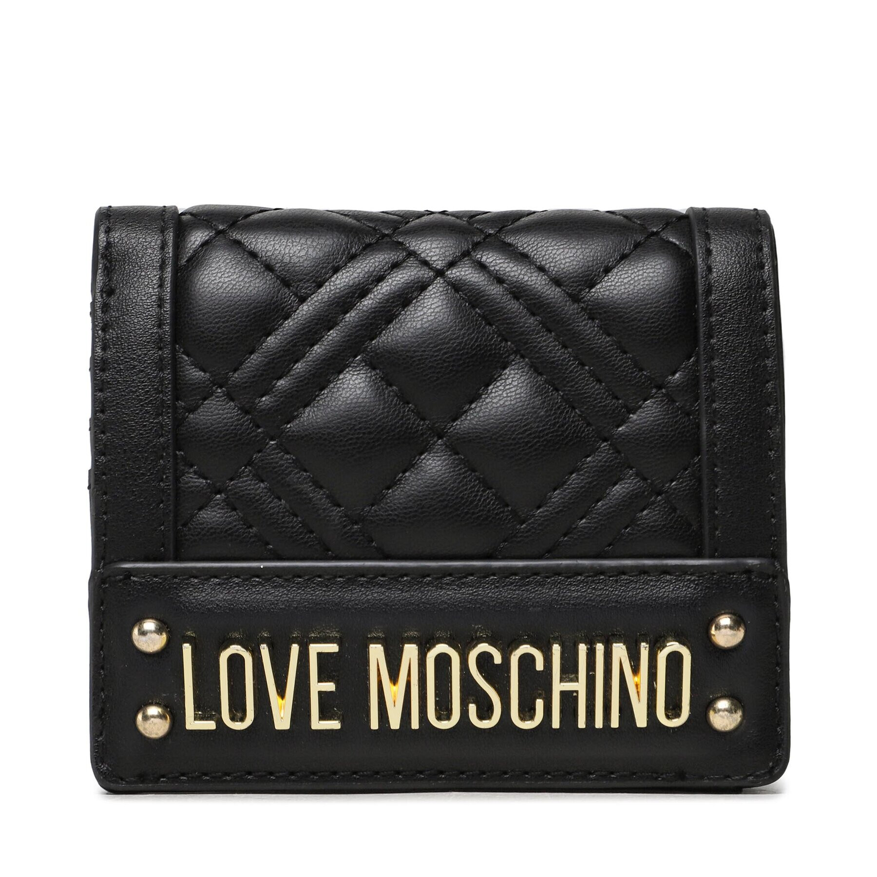 LOVE MOSCHINO Majhna ženska denarnica JC5601PP0GLA0000 Črna - Pepit.si