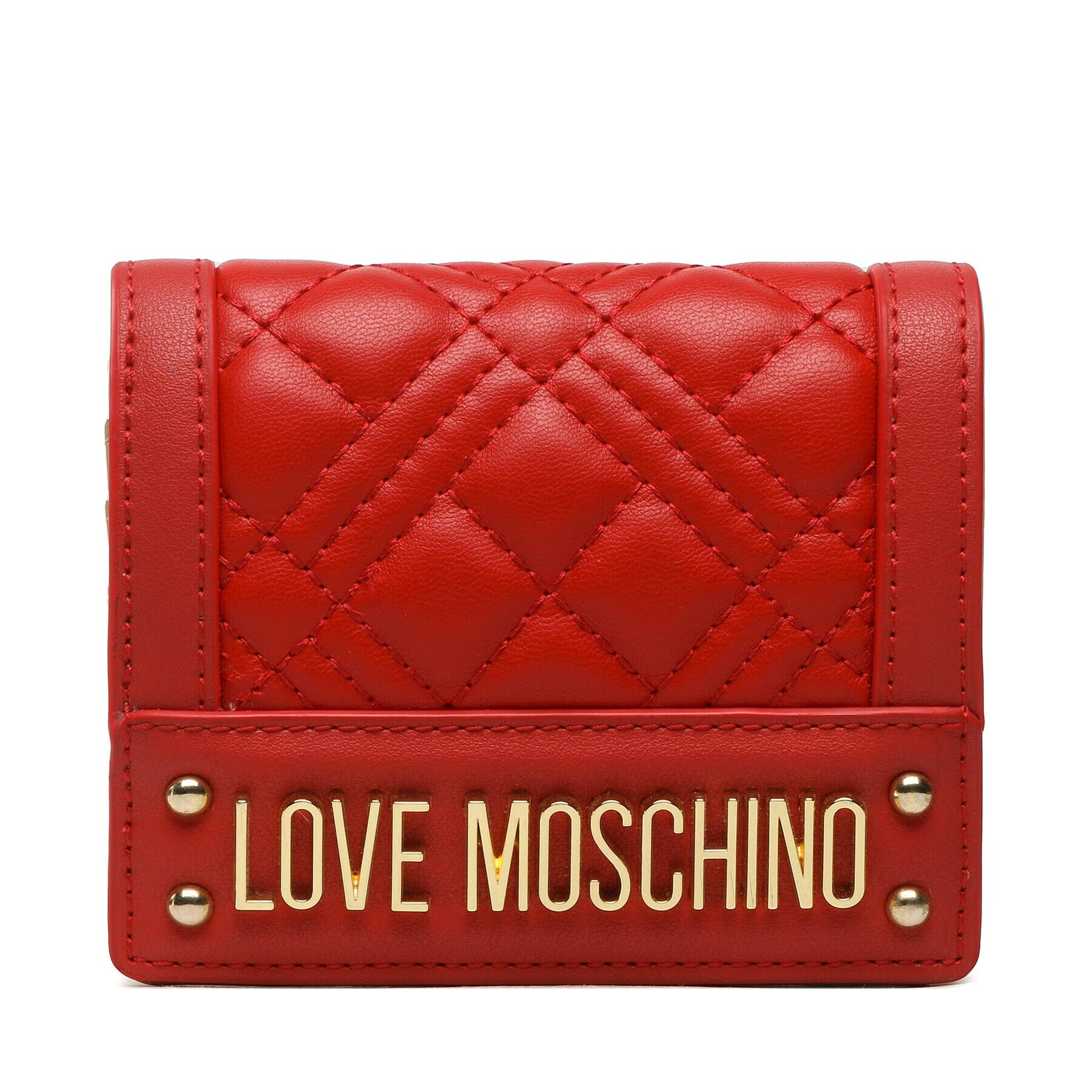 LOVE MOSCHINO Majhna ženska denarnica JC5601PP0GLA0500 Rdeča - Pepit.si