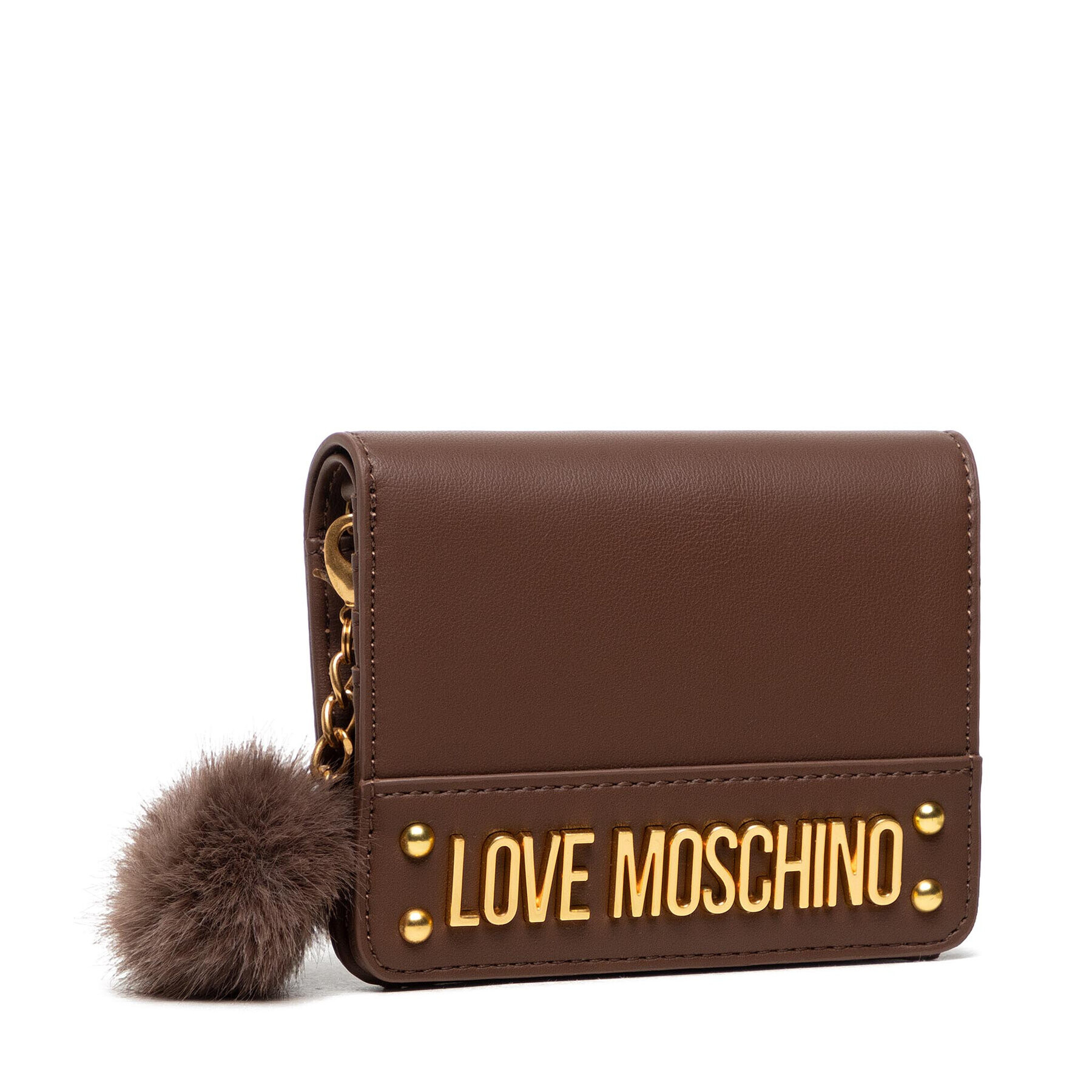 LOVE MOSCHINO Majhna ženska denarnica JC5674PP0DKN0300 Rjava - Pepit.si