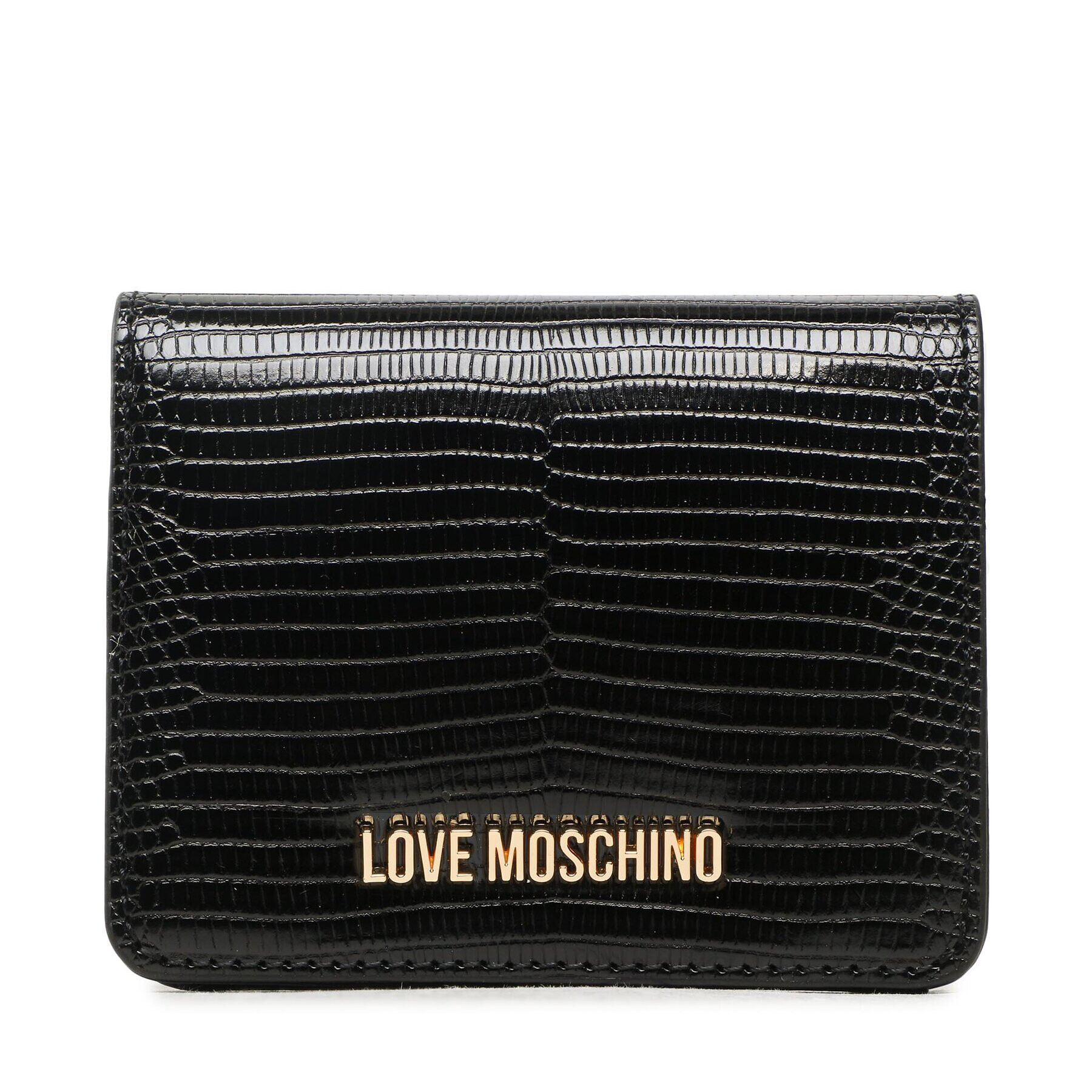 LOVE MOSCHINO Majhna ženska denarnica JC5718PP0GKU0000 Črna - Pepit.si