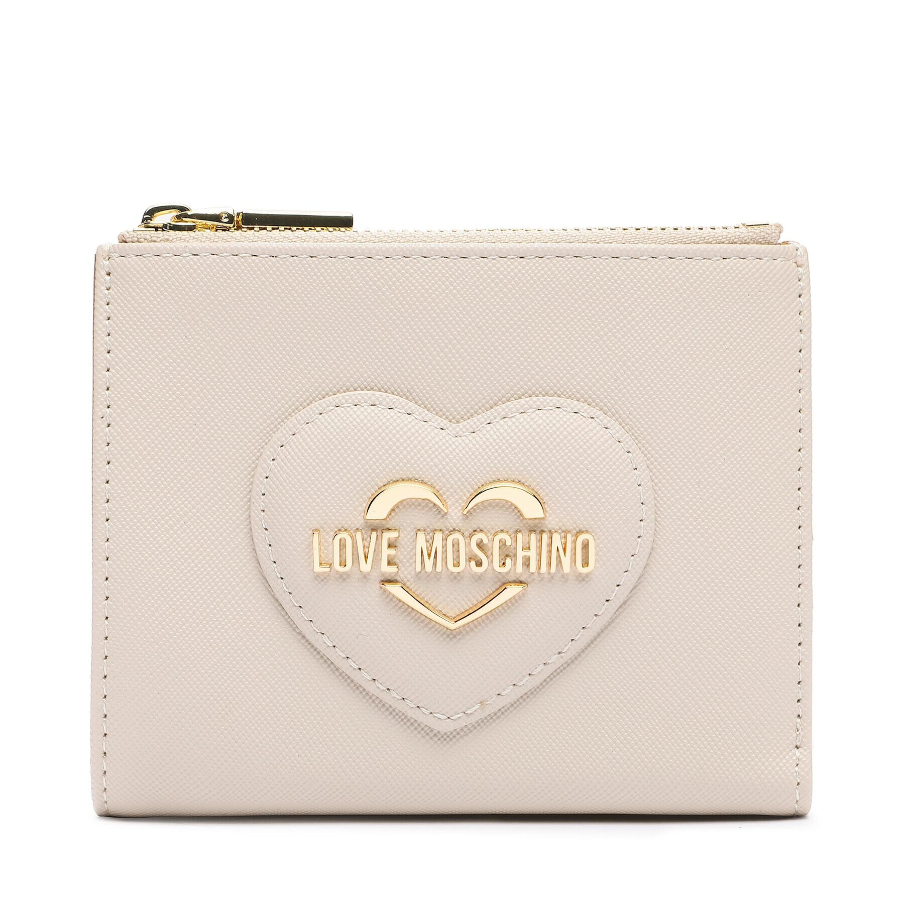 LOVE MOSCHINO Majhna ženska denarnica JC5734PP0HKL0110 Bež - Pepit.si