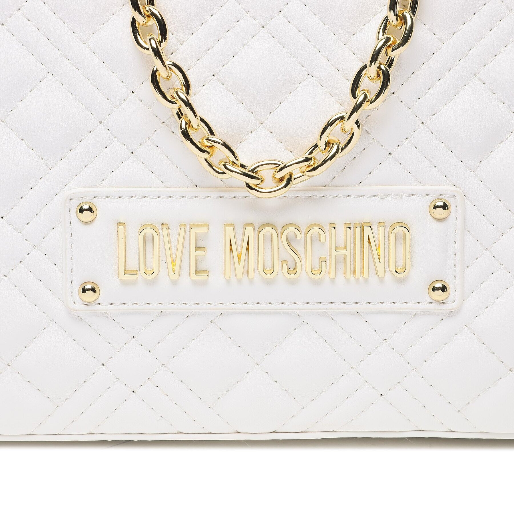 LOVE MOSCHINO Ročna torba JC4004PP1GLA0120 Bela - Pepit.si