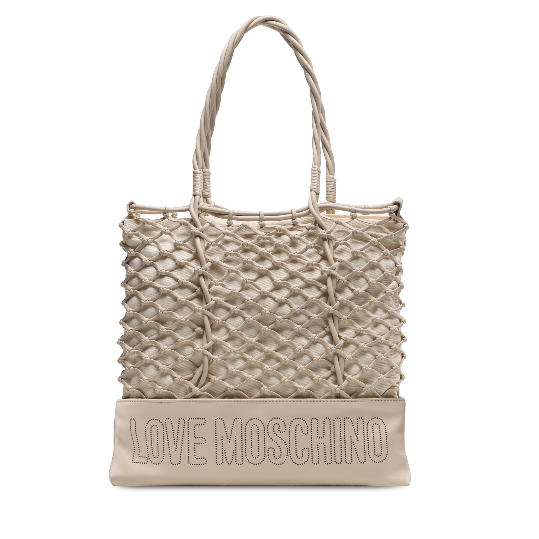 LOVE MOSCHINO Ročna torba JC4338PP0GKH110B Bež - Pepit.si