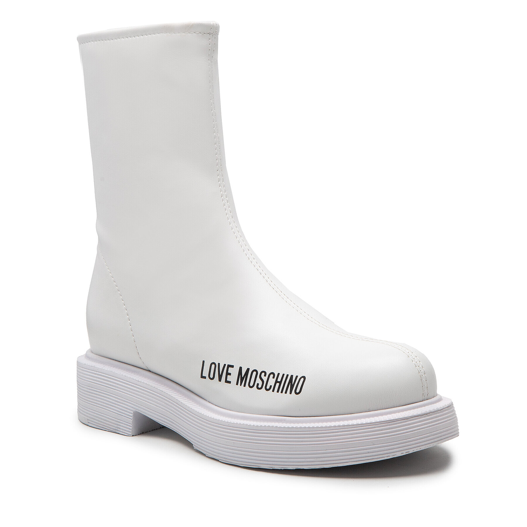 LOVE MOSCHINO Škornji JA24354G1FIEZ100 Bela - Pepit.si