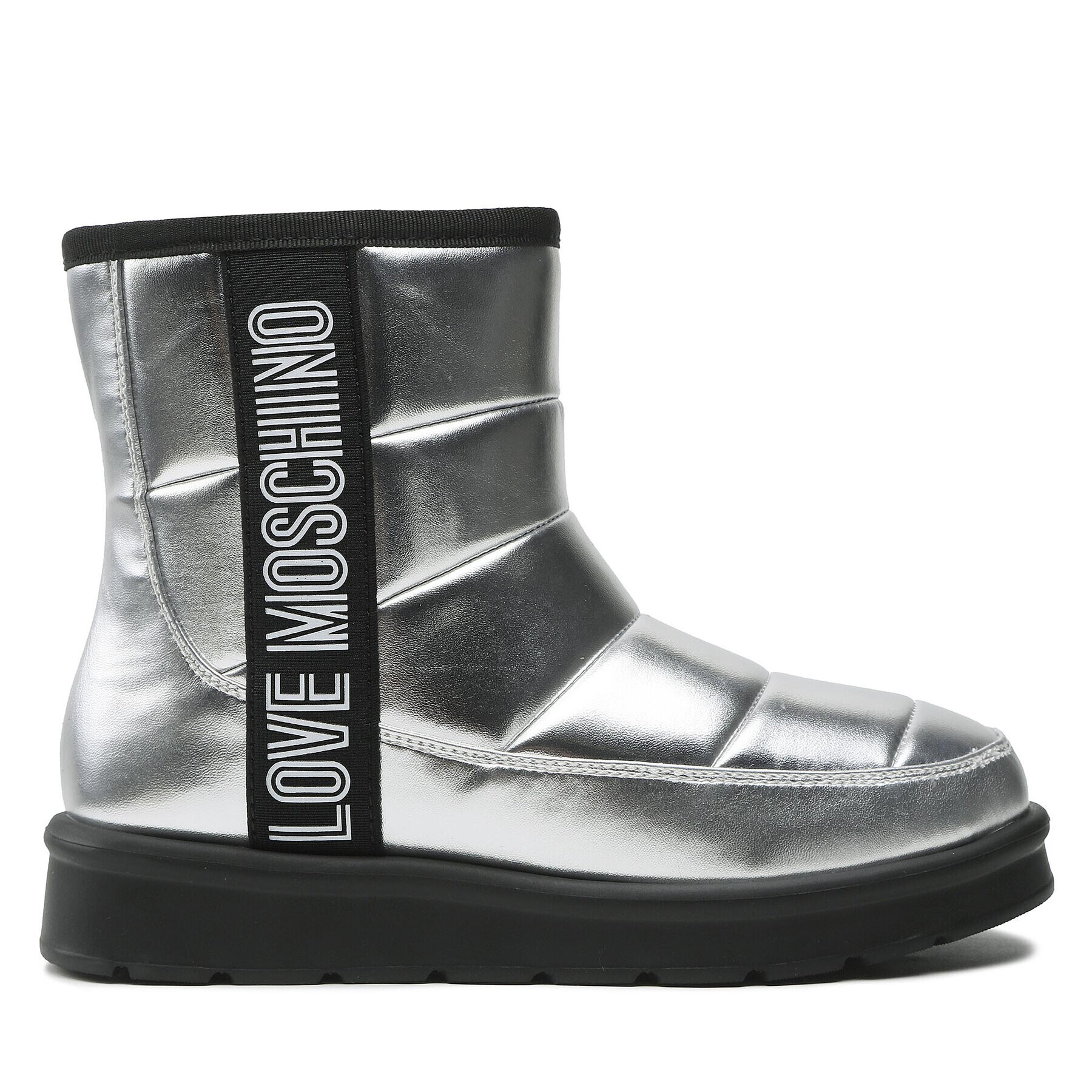 LOVE MOSCHINO Škornji za sneg JA24103H1FJZG902 Srebrna - Pepit.si