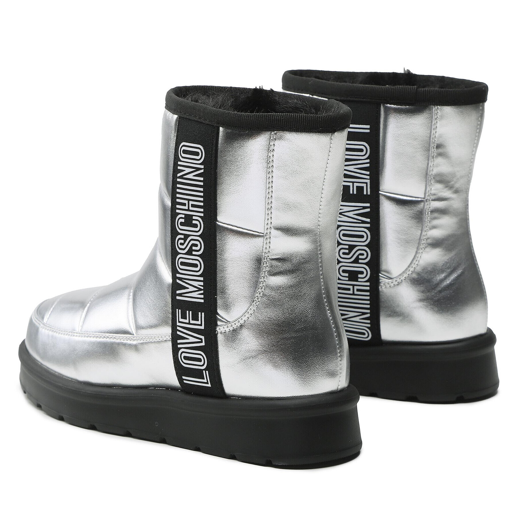 LOVE MOSCHINO Škornji za sneg JA24103H1FJZG902 Srebrna - Pepit.si