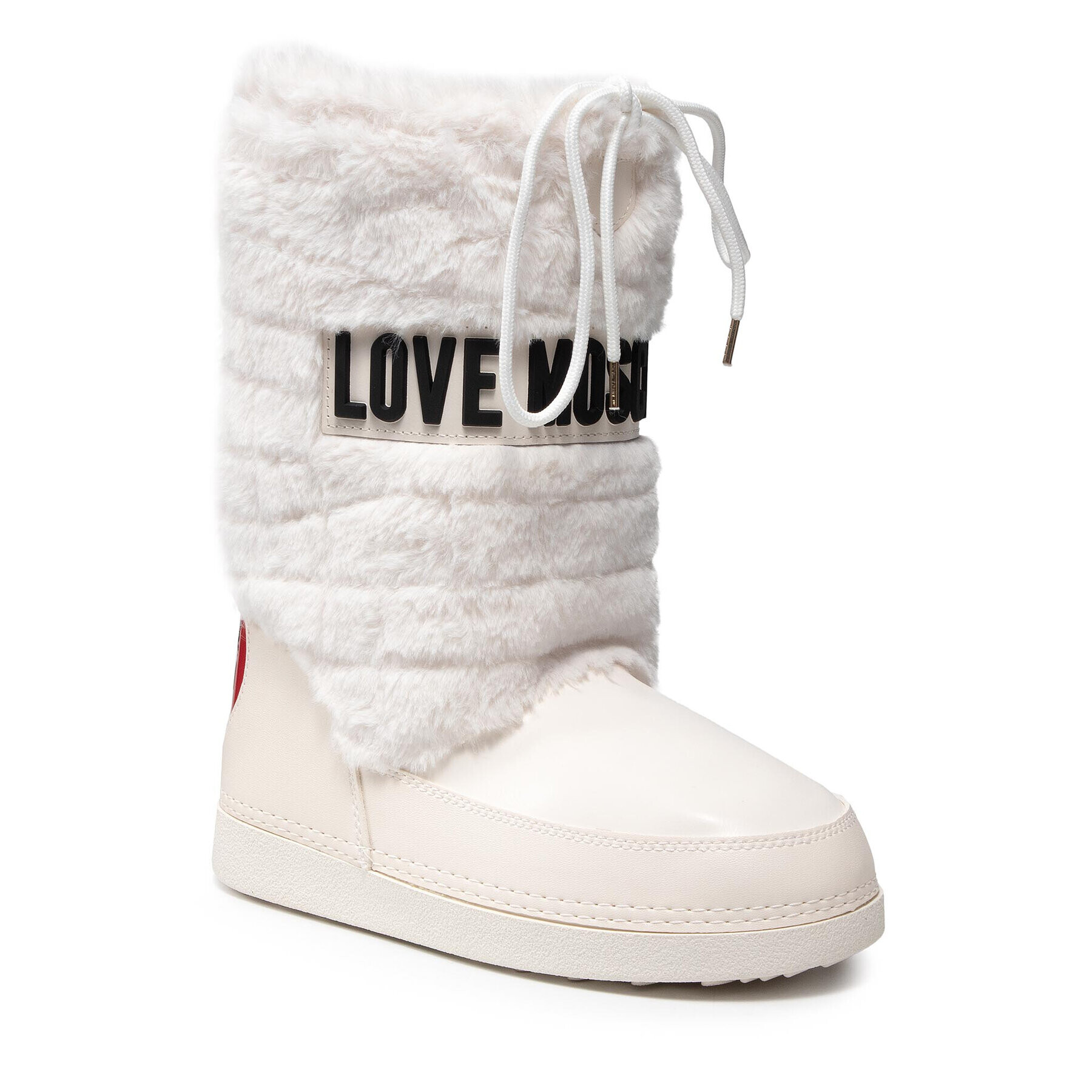 LOVE MOSCHINO Škornji za sneg JA24232G0DISN11A Bela - Pepit.si