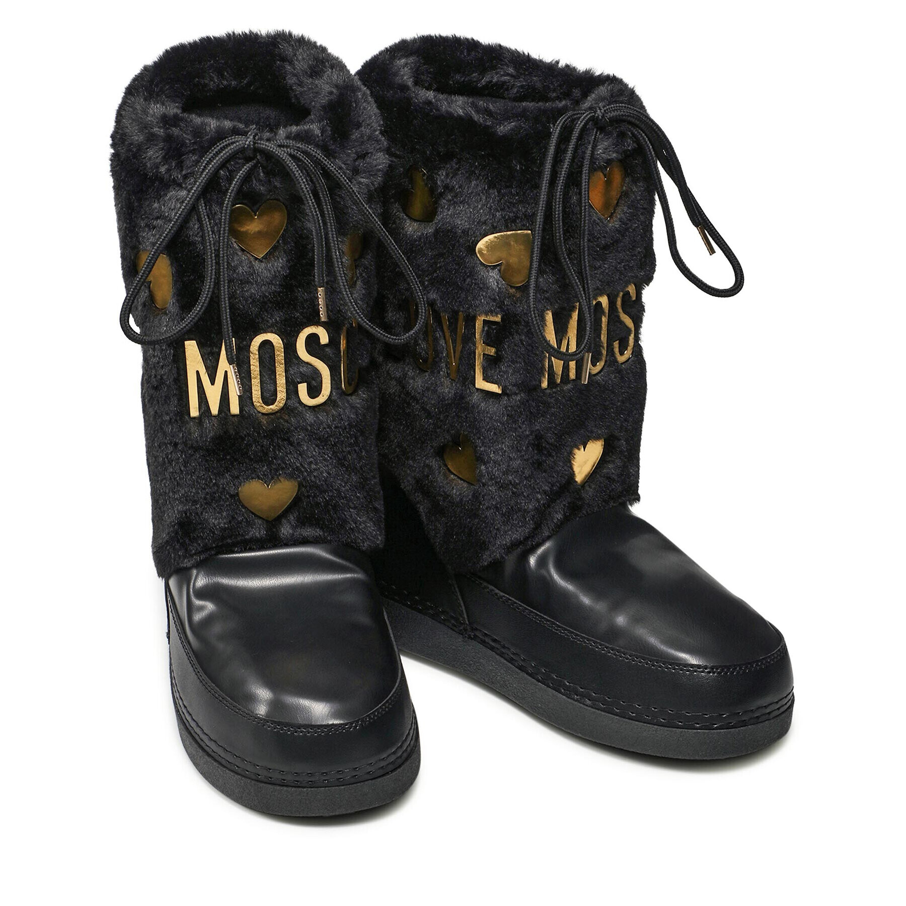 LOVE MOSCHINO Škornji za sneg JA24242G0DISO00A Črna - Pepit.si