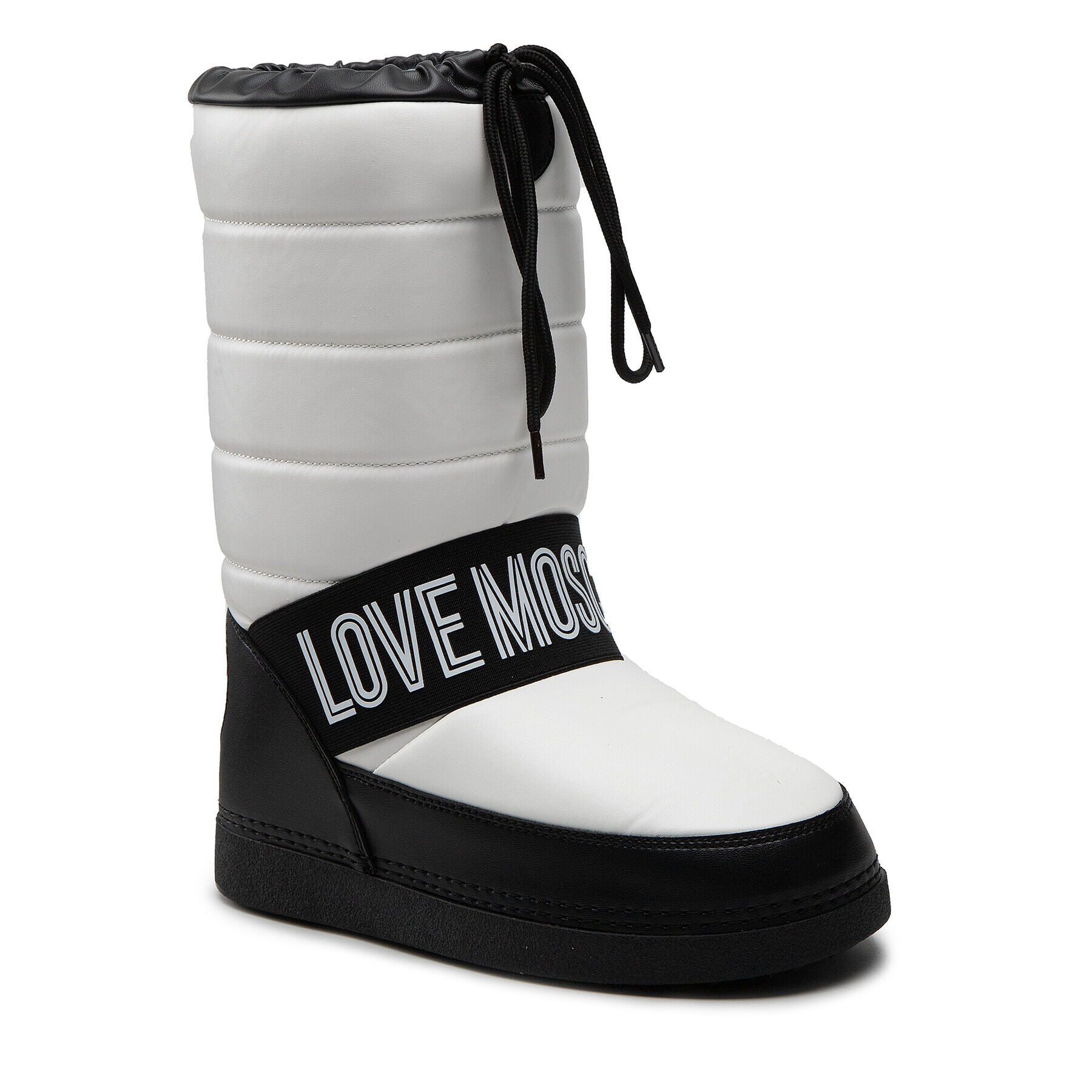 LOVE MOSCHINO Škornji za sneg JA24382G1FISU100 Bela - Pepit.si