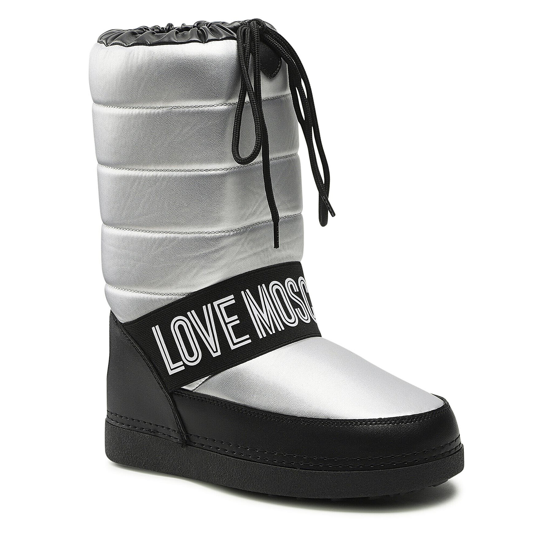 LOVE MOSCHINO Škornji za sneg JA24382G1FISV902 Srebrna - Pepit.si