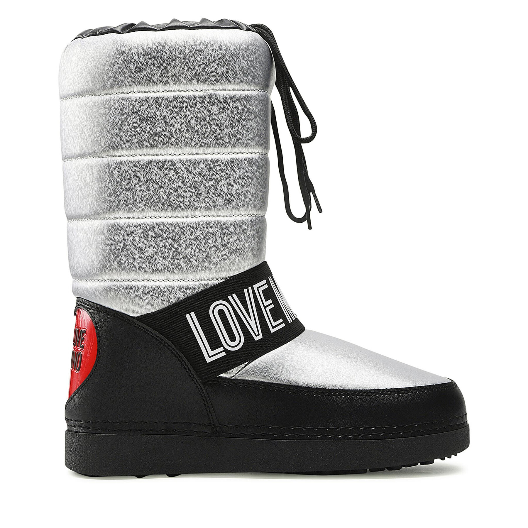 LOVE MOSCHINO Škornji za sneg JA24382G1FISV902 Srebrna - Pepit.si