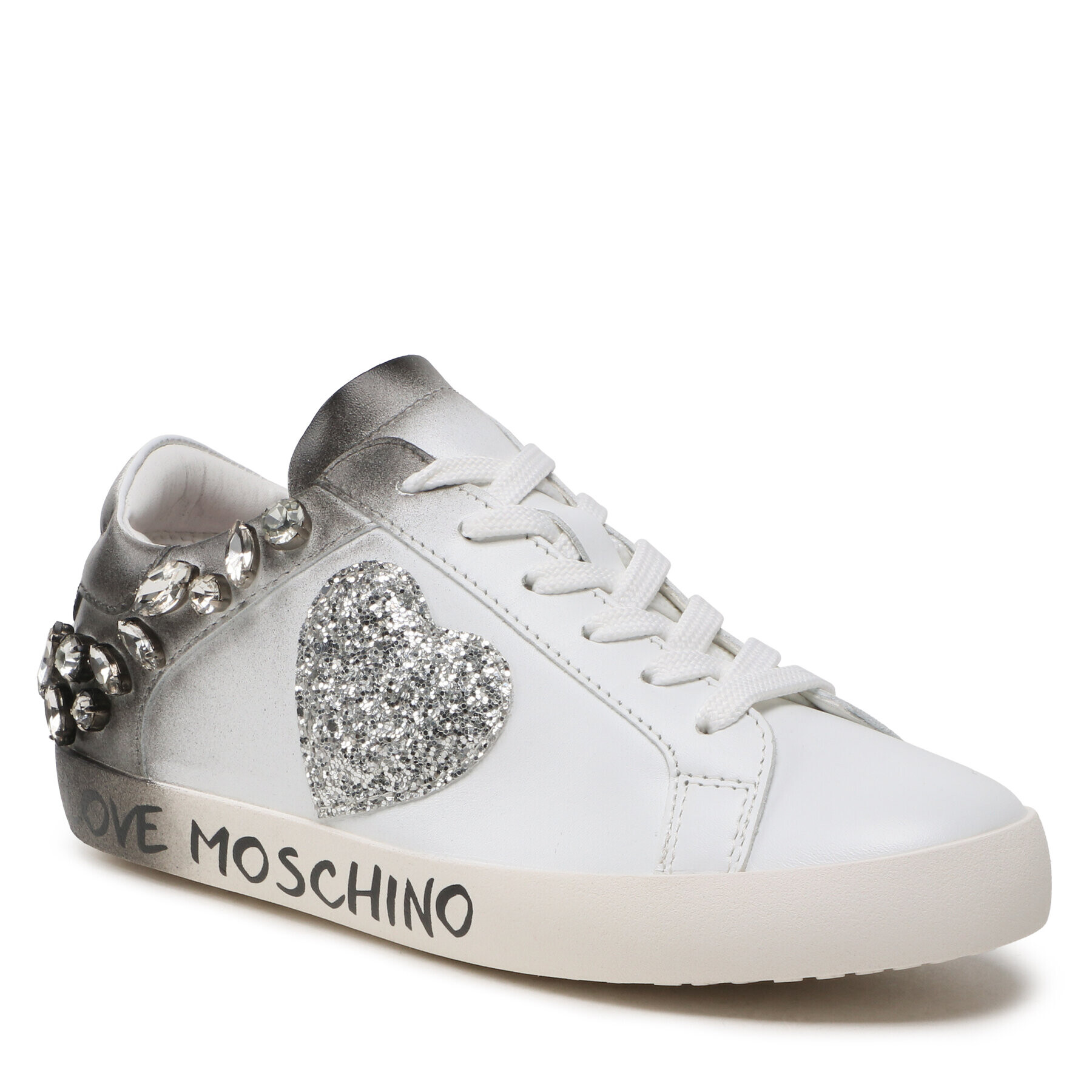 LOVE MOSCHINO Superge JA15102G1GIAH10A Bela - Pepit.si