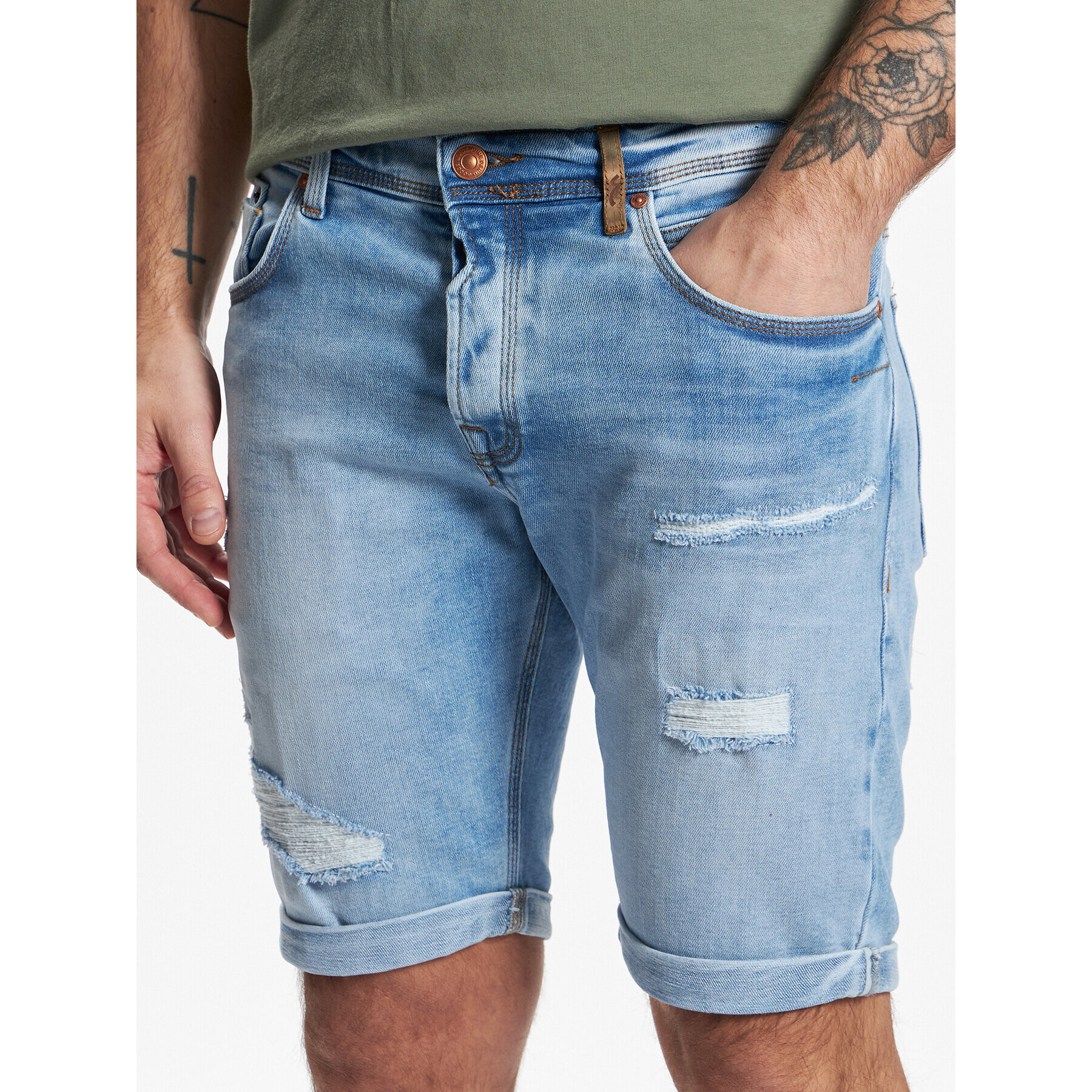 LTB Jeans kratke hlače Corvin 60487 15392 Modra Regular Fit - Pepit.si