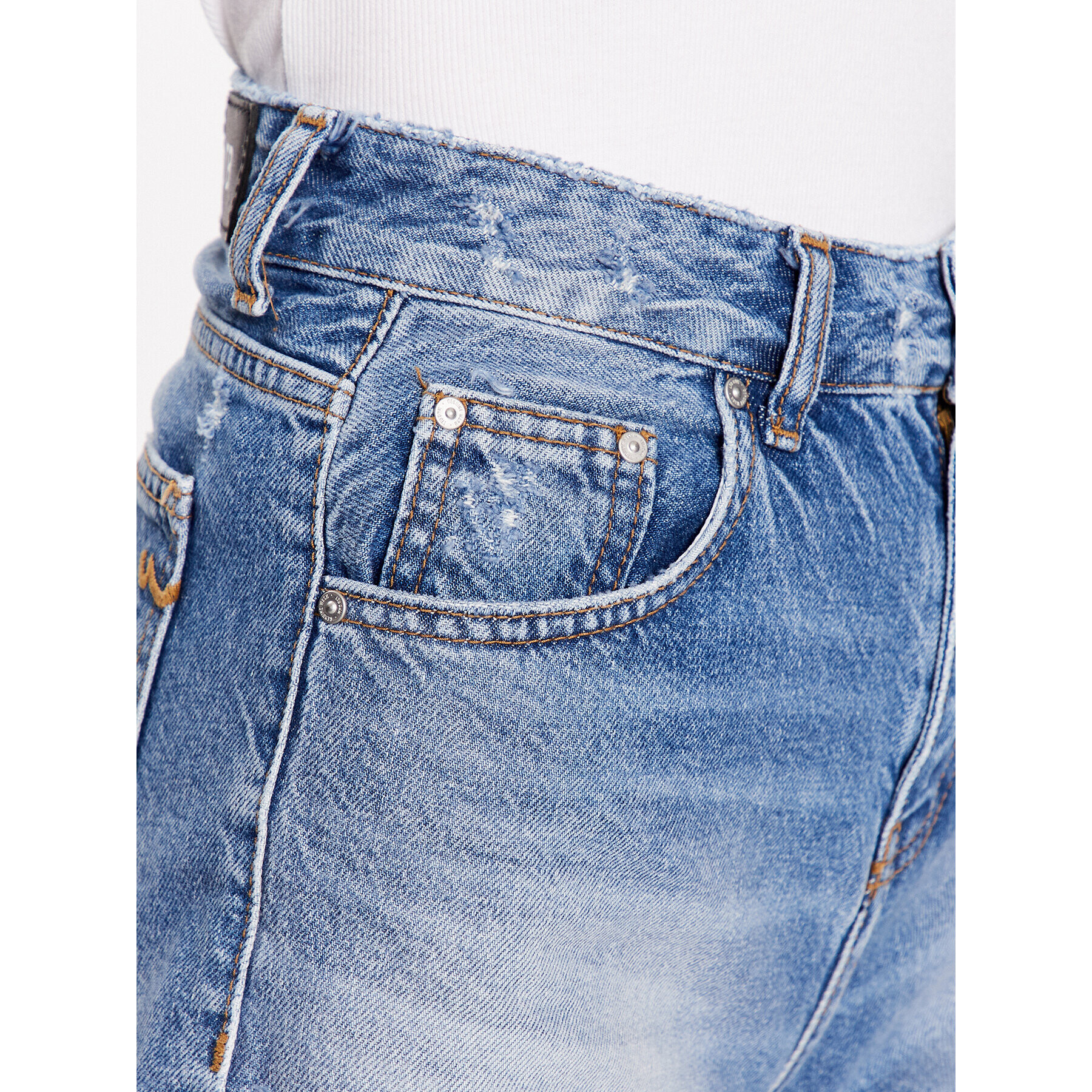 LTB Jeans kratke hlače Jadey 61050 15323 Modra Regular Fit - Pepit.si