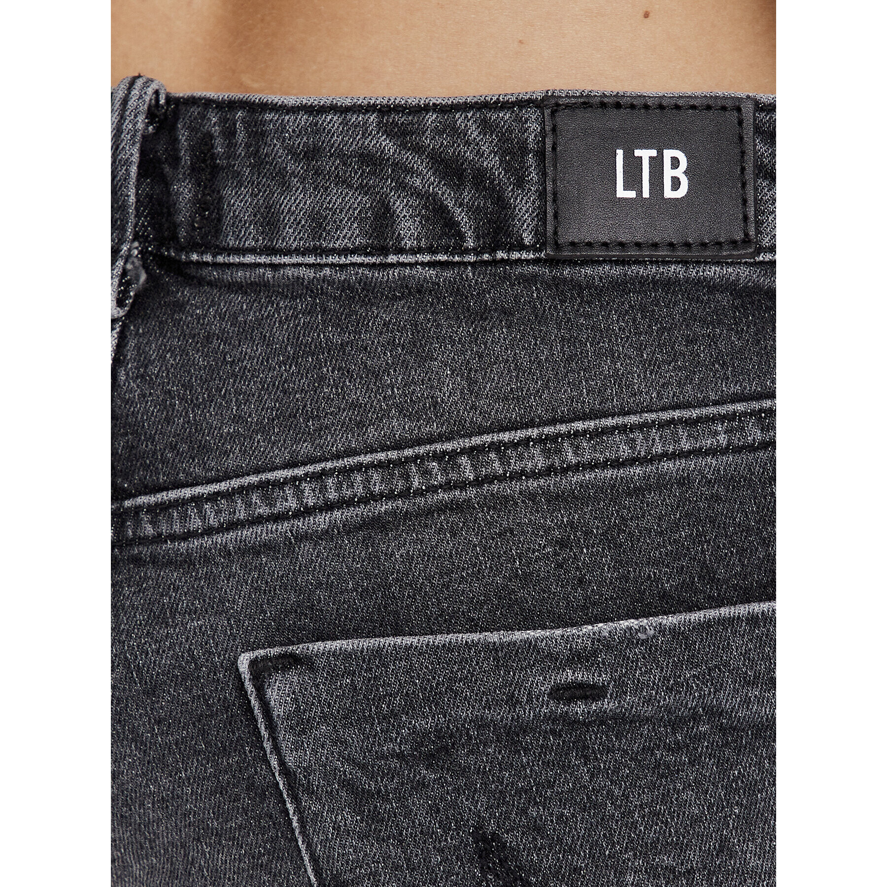 LTB Jeans kratke hlače Judie 60136 15364 Siva Slim Fit - Pepit.si