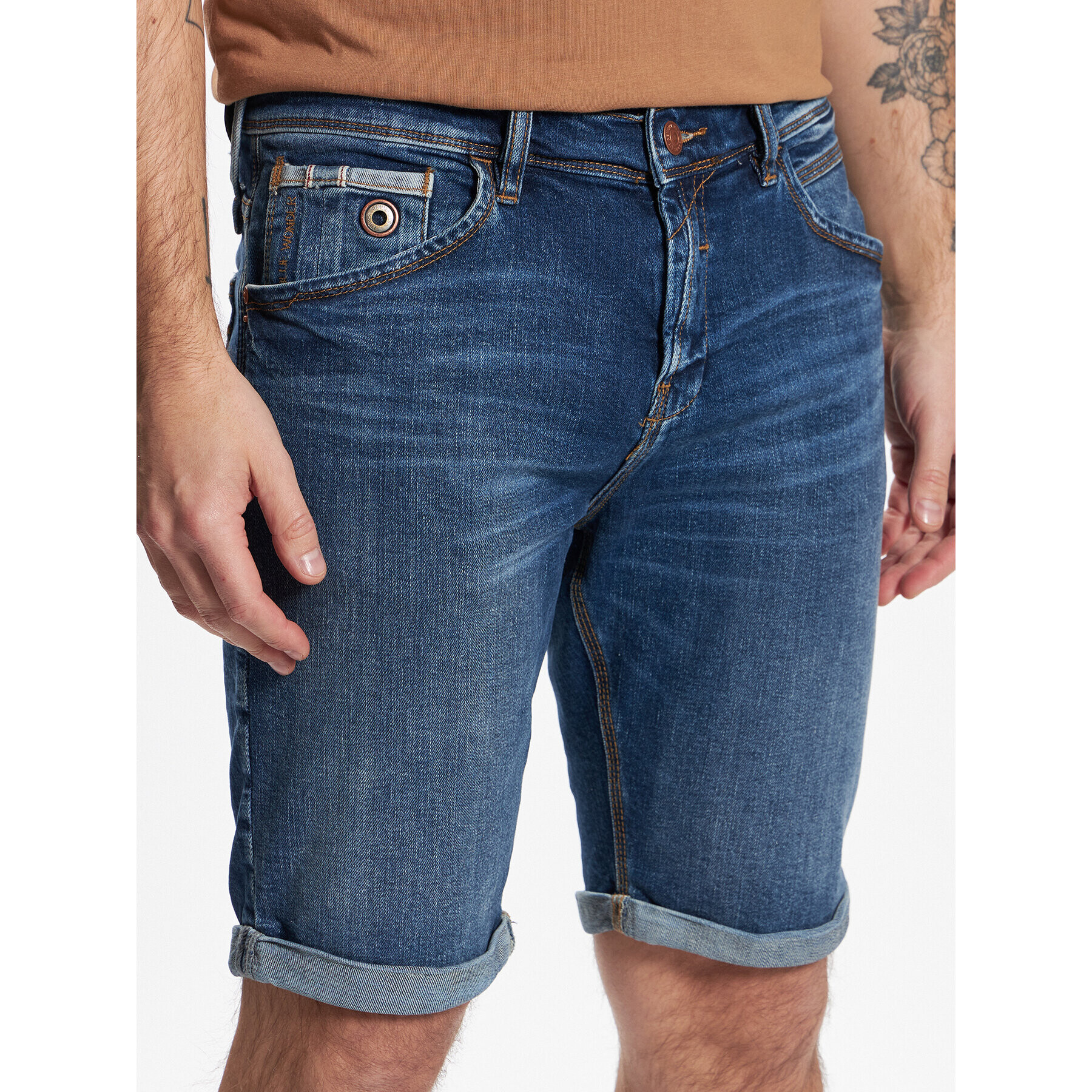 LTB Jeans kratke hlače Lance 60481 14438 Mornarsko modra Regular Fit - Pepit.si