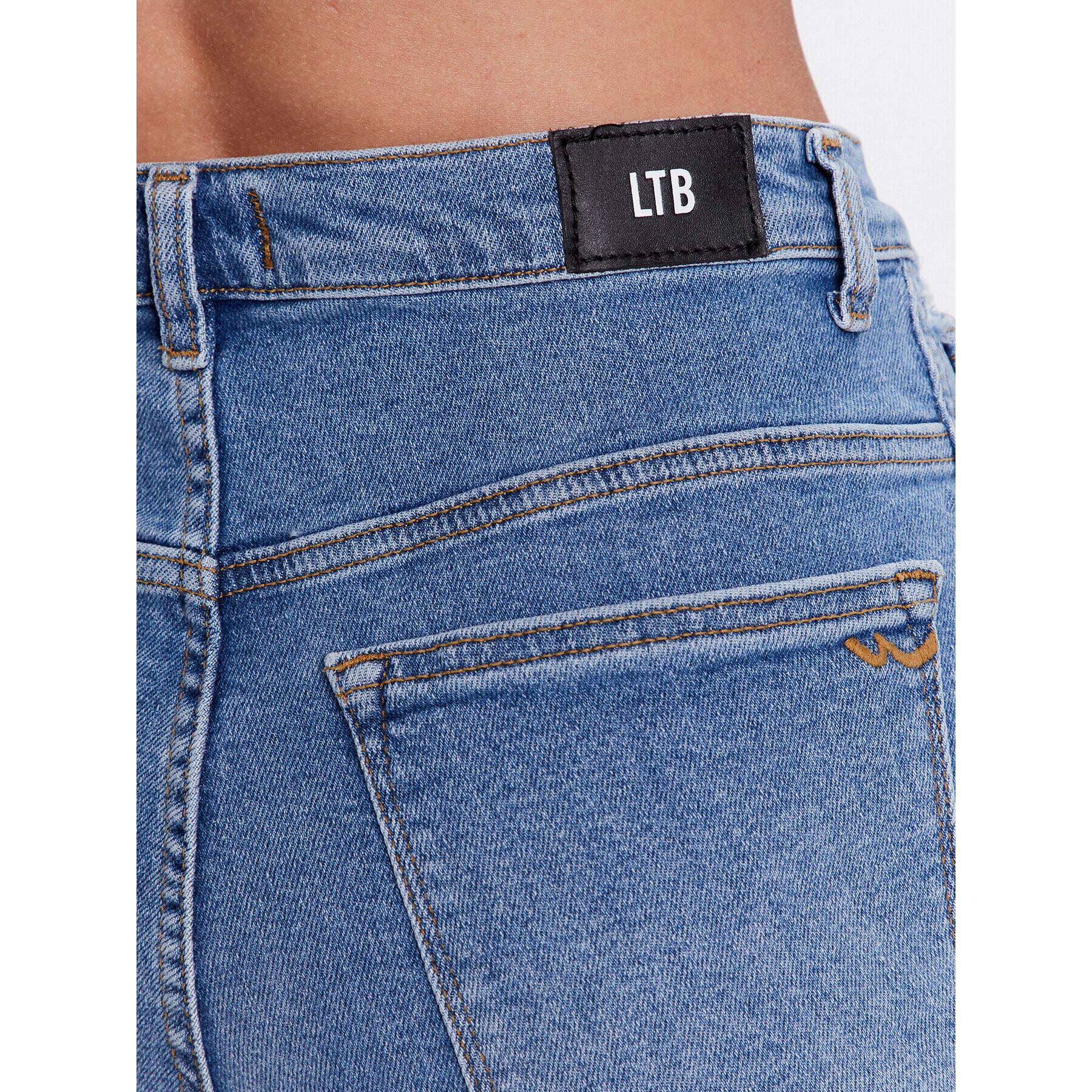 LTB Jeans kratke hlače Layla 60589 15094 Modra Regular Fit - Pepit.si