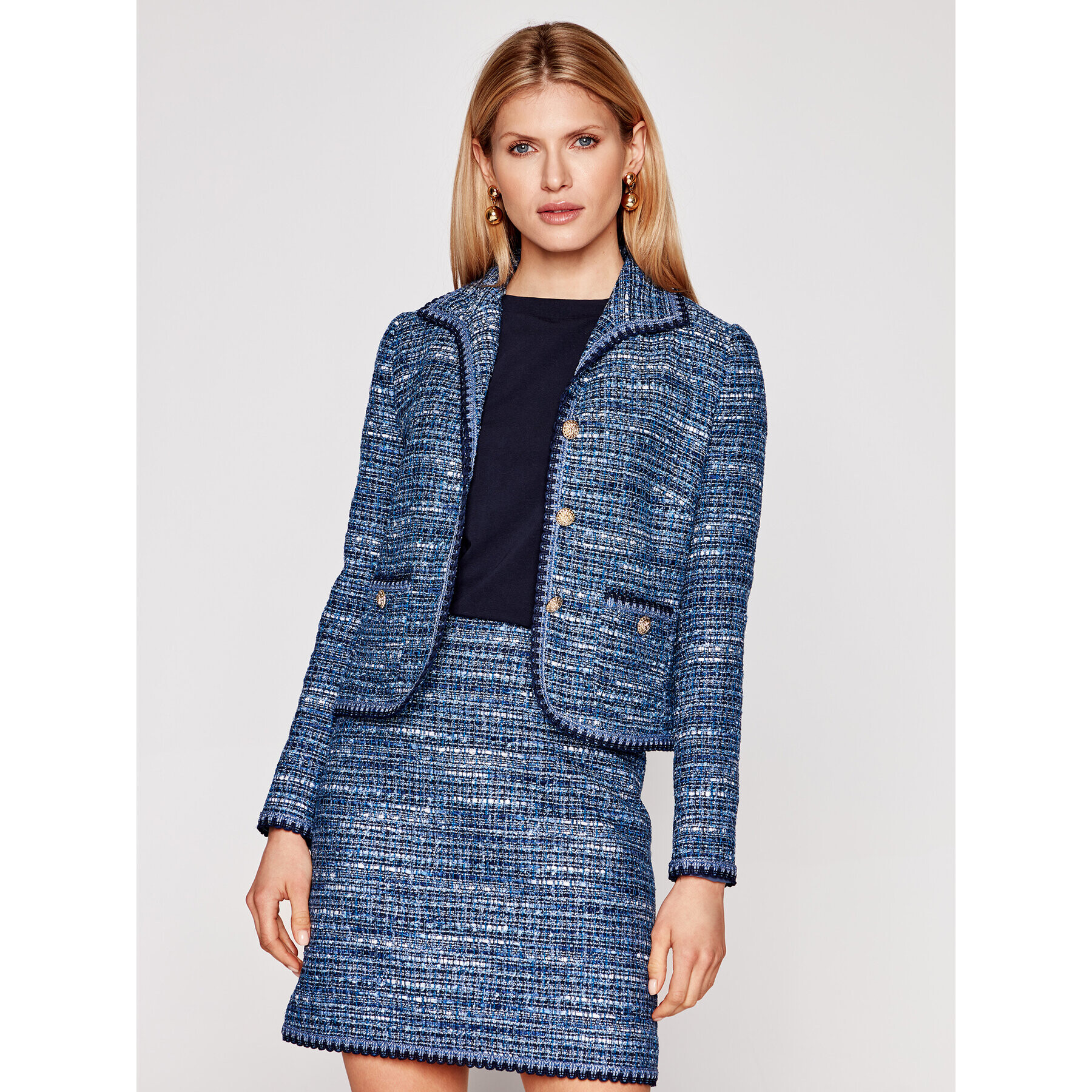 Luisa Spagnoli Blazer Viry 3561 Modra Regular Fit - Pepit.si