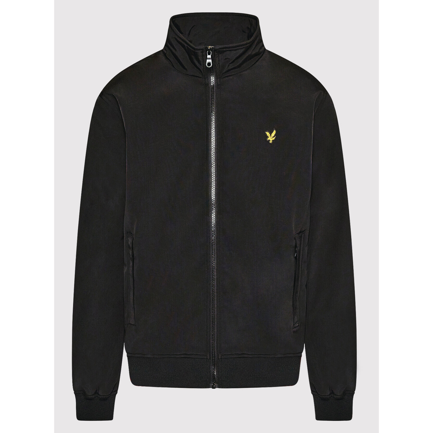 Lyle & Scott Bomber jakna Fleece Lined Funnel Neck JK1516V Črna Regular Fit - Pepit.si