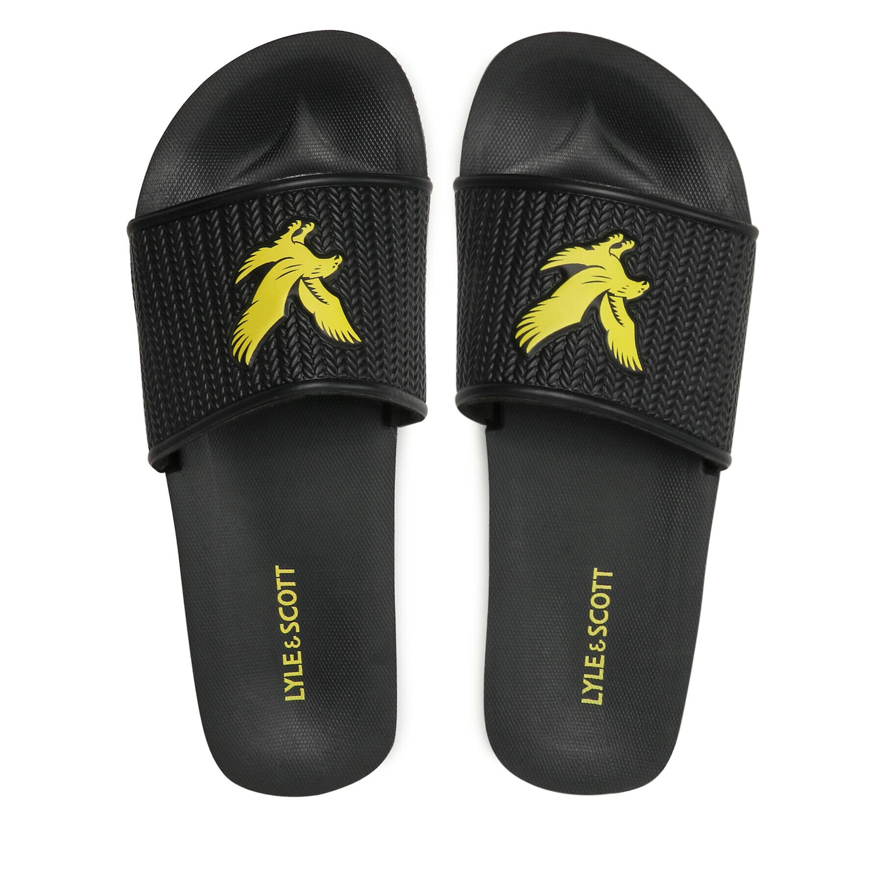 Lyle & Scott Natikači Easy Slide FW1407 Črna - Pepit.si