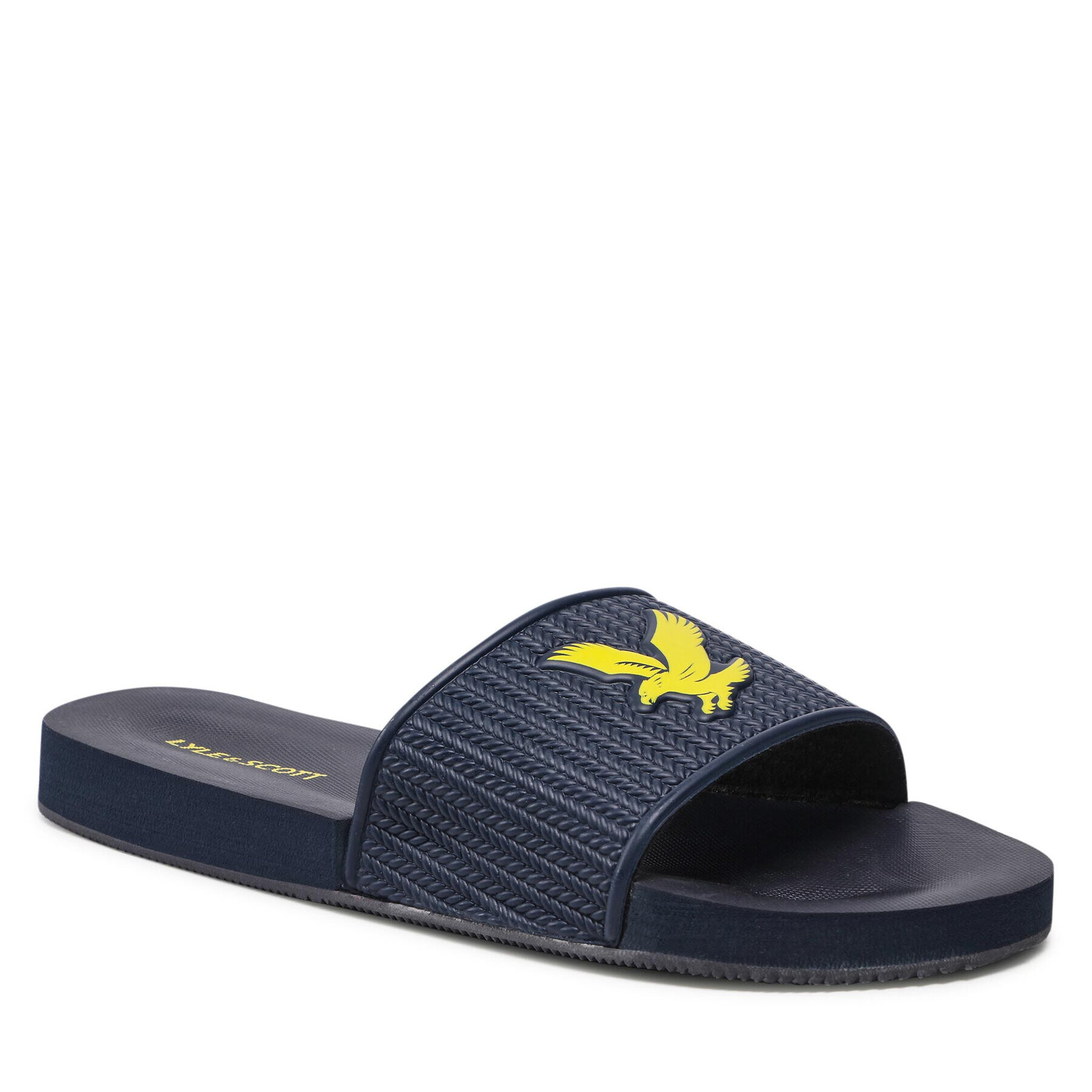 Lyle & Scott Natikači Easy Slide FW1407 Mornarsko modra - Pepit.si