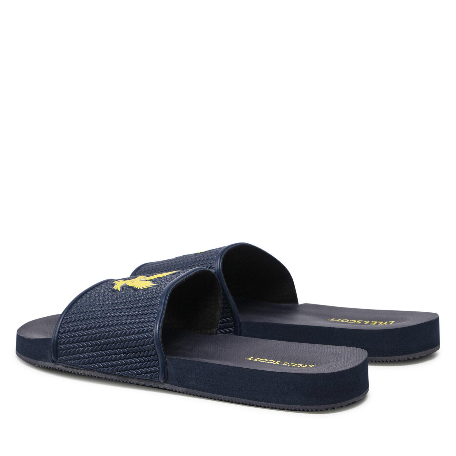 Lyle & Scott Natikači Easy Slide FW1407 Mornarsko modra - Pepit.si