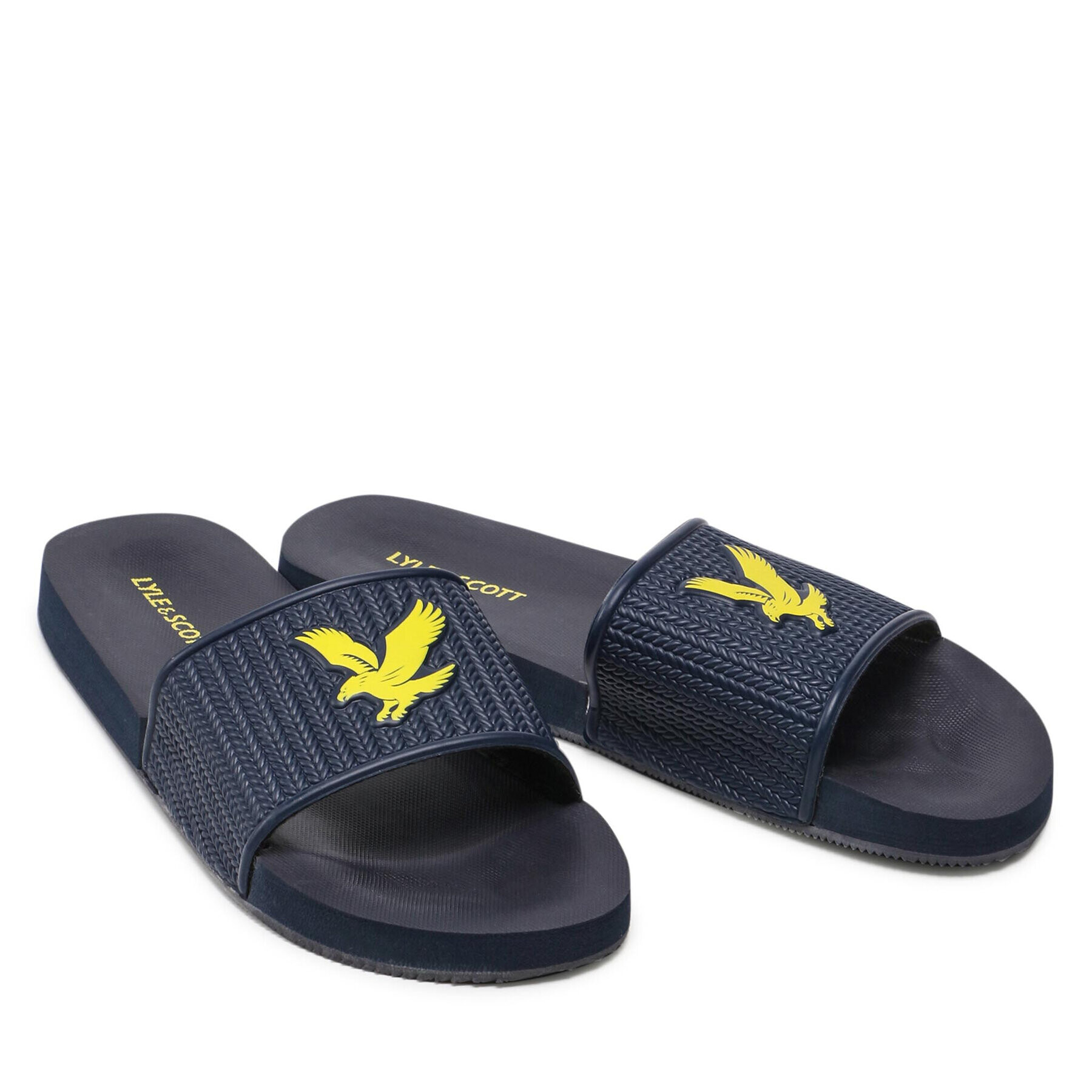 Lyle & Scott Natikači Easy Slide FW1407 Mornarsko modra - Pepit.si