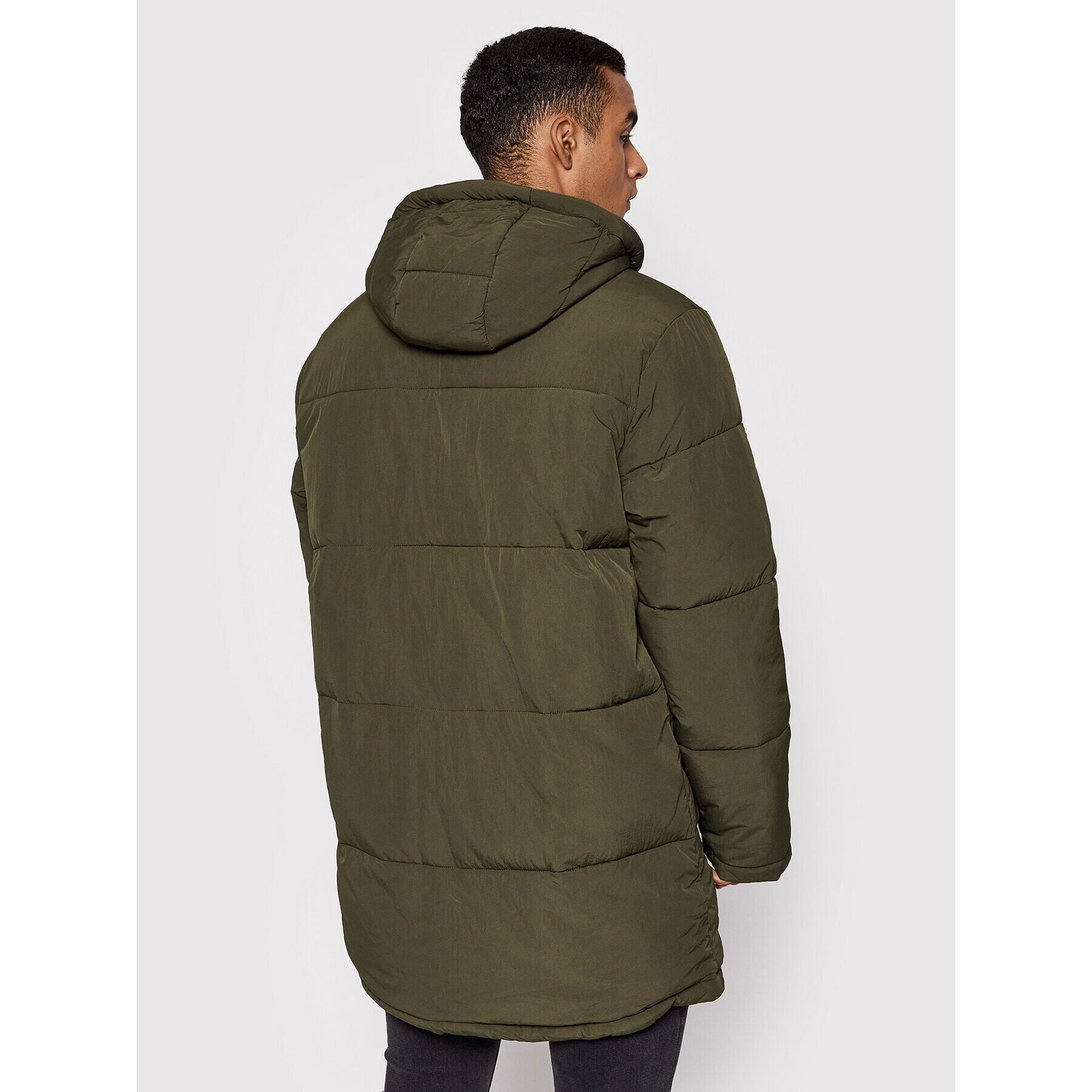 Lyle & Scott Parka Heavyweight Longline JK1320V Zelena Regular Fit - Pepit.si