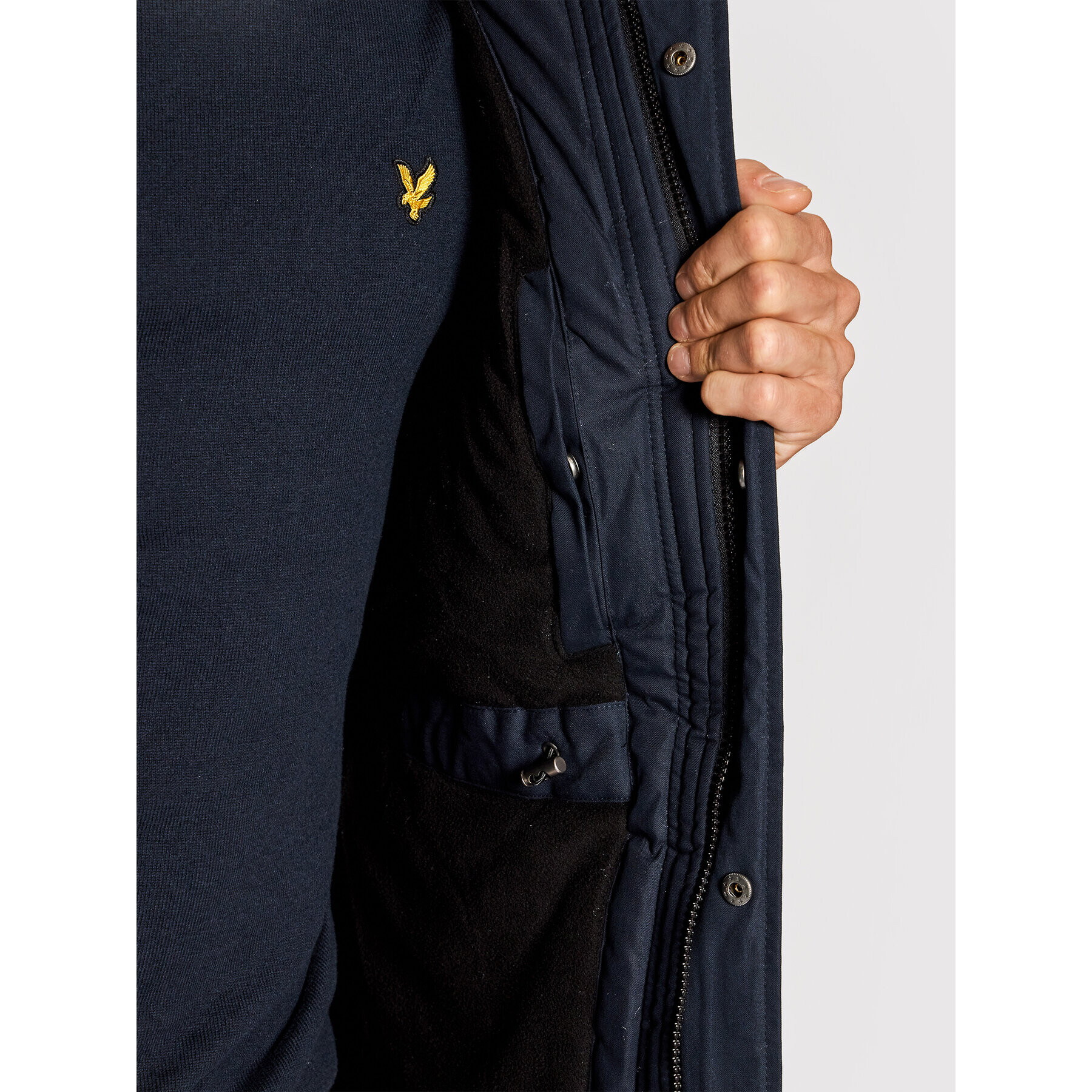 Lyle & Scott Parka JK1536V Mornarsko modra Regular Fit - Pepit.si