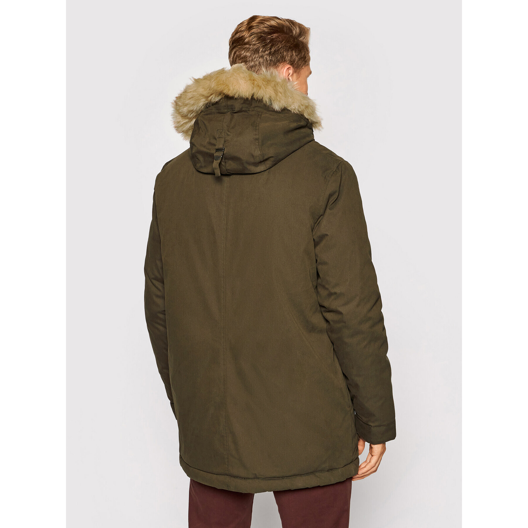 Lyle & Scott Parka JK1536V Zelena Regular Fit - Pepit.si