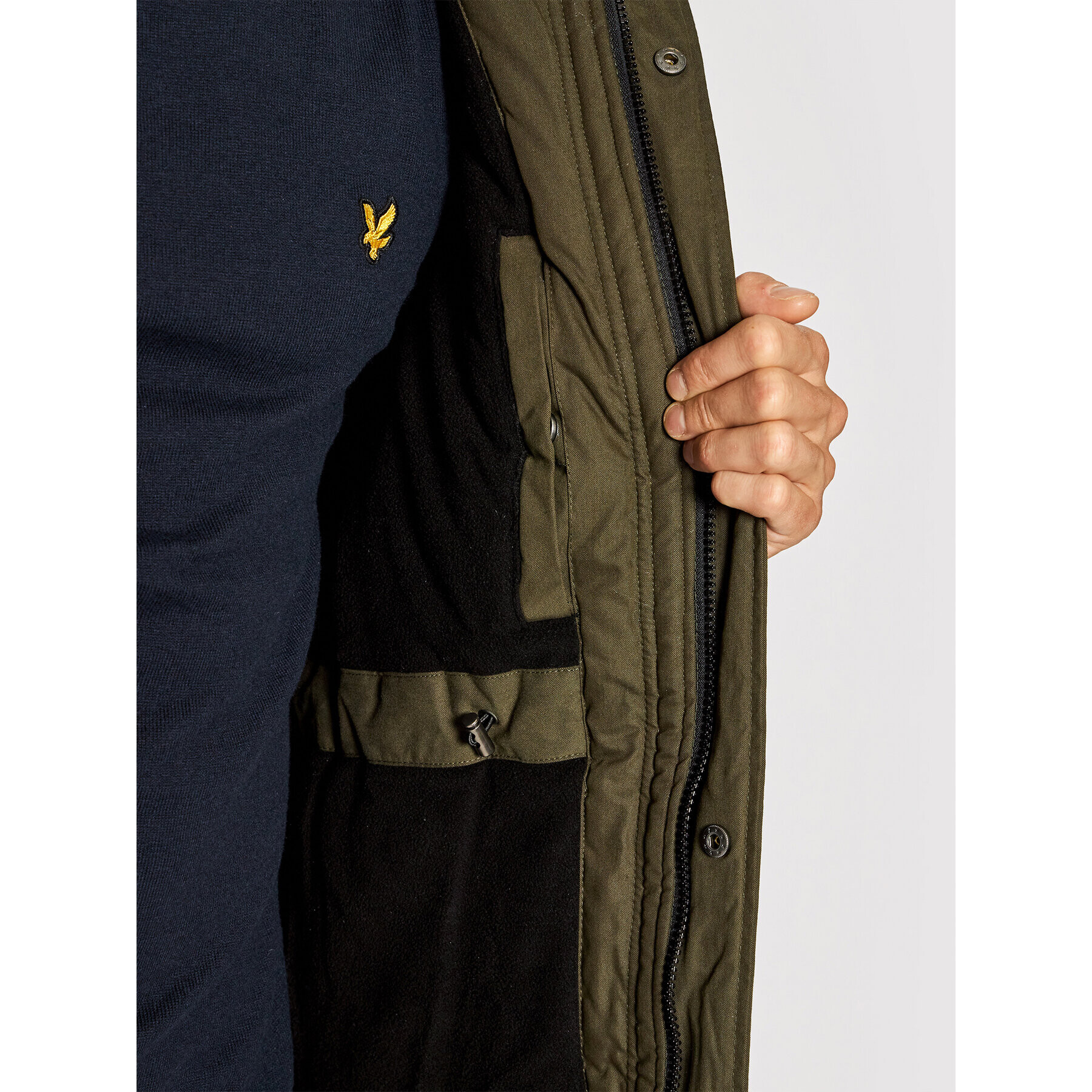 Lyle & Scott Parka JK1536V Zelena Regular Fit - Pepit.si