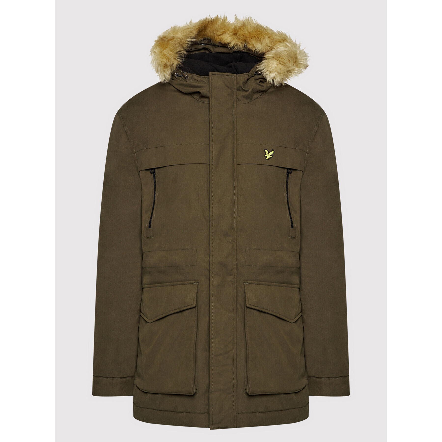 Lyle & Scott Parka JK1536V Zelena Regular Fit - Pepit.si