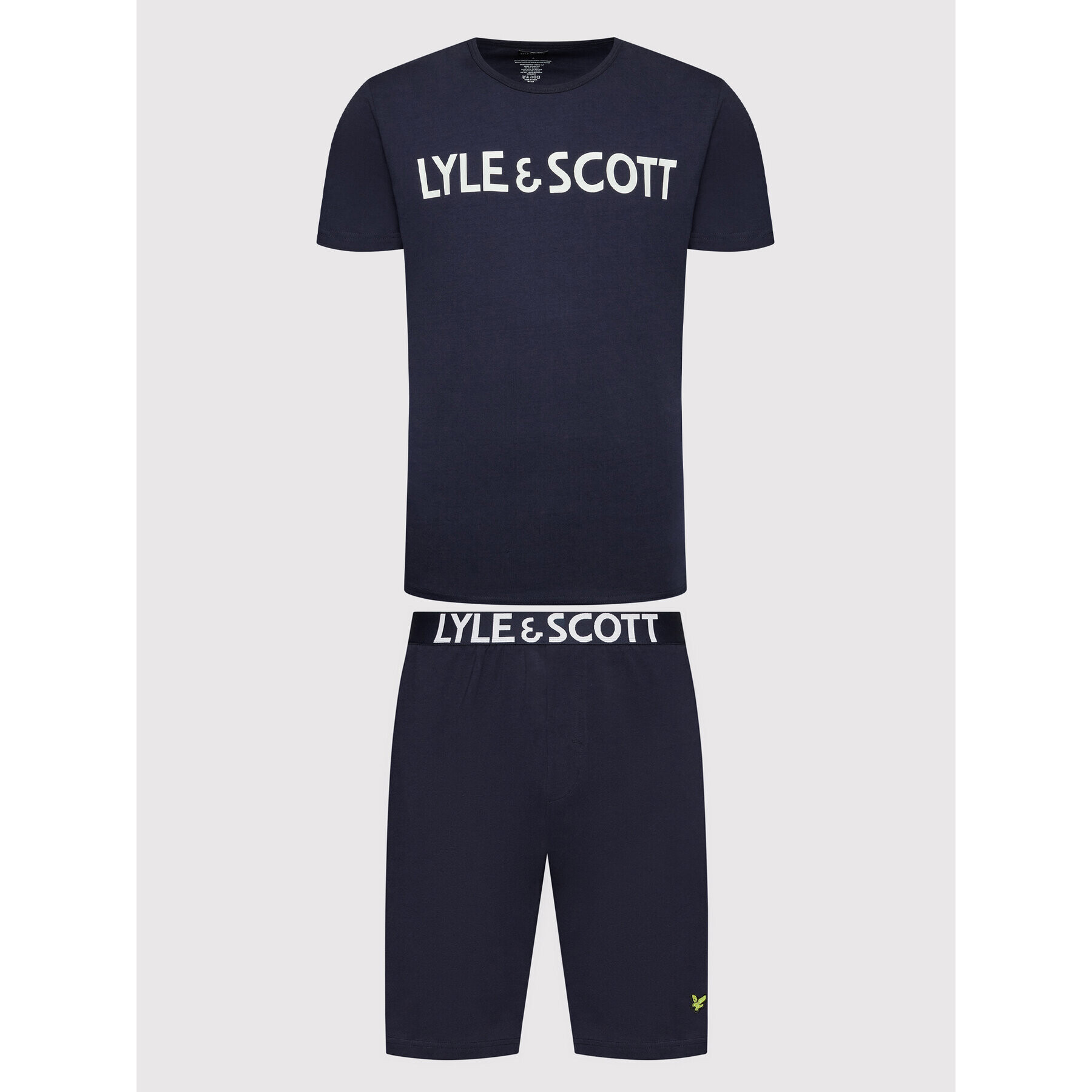 Lyle & Scott Pižama Anton LSLSET971 Mornarsko modra Regular Fit - Pepit.si