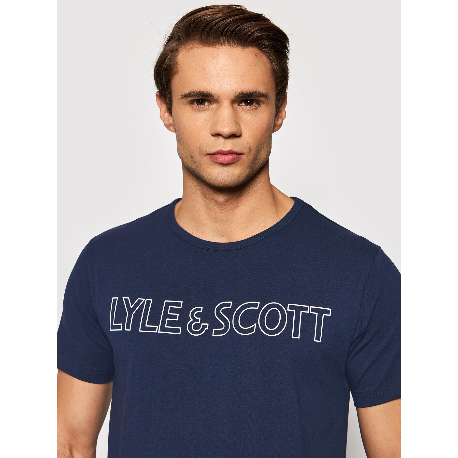 Lyle & Scott Pižama Dominic LSLSET947 Mornarsko modra - Pepit.si