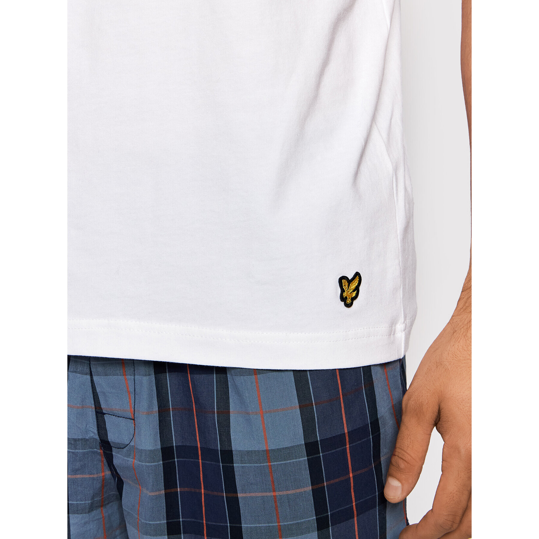 Lyle & Scott Pižama Justin LSLSET940 Pisana - Pepit.si