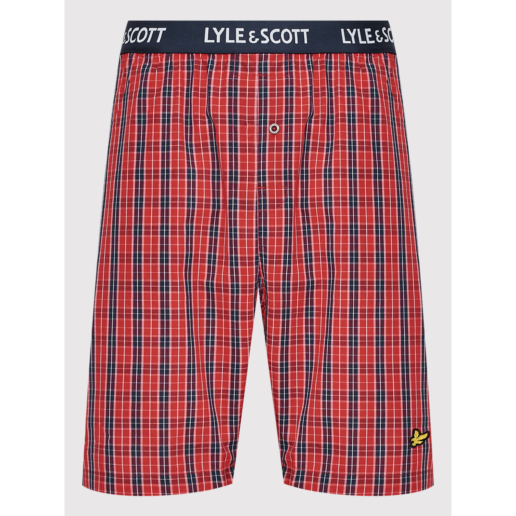 Lyle & Scott Pižama Kyle LSLSET903 Pisana Regular Fit - Pepit.si