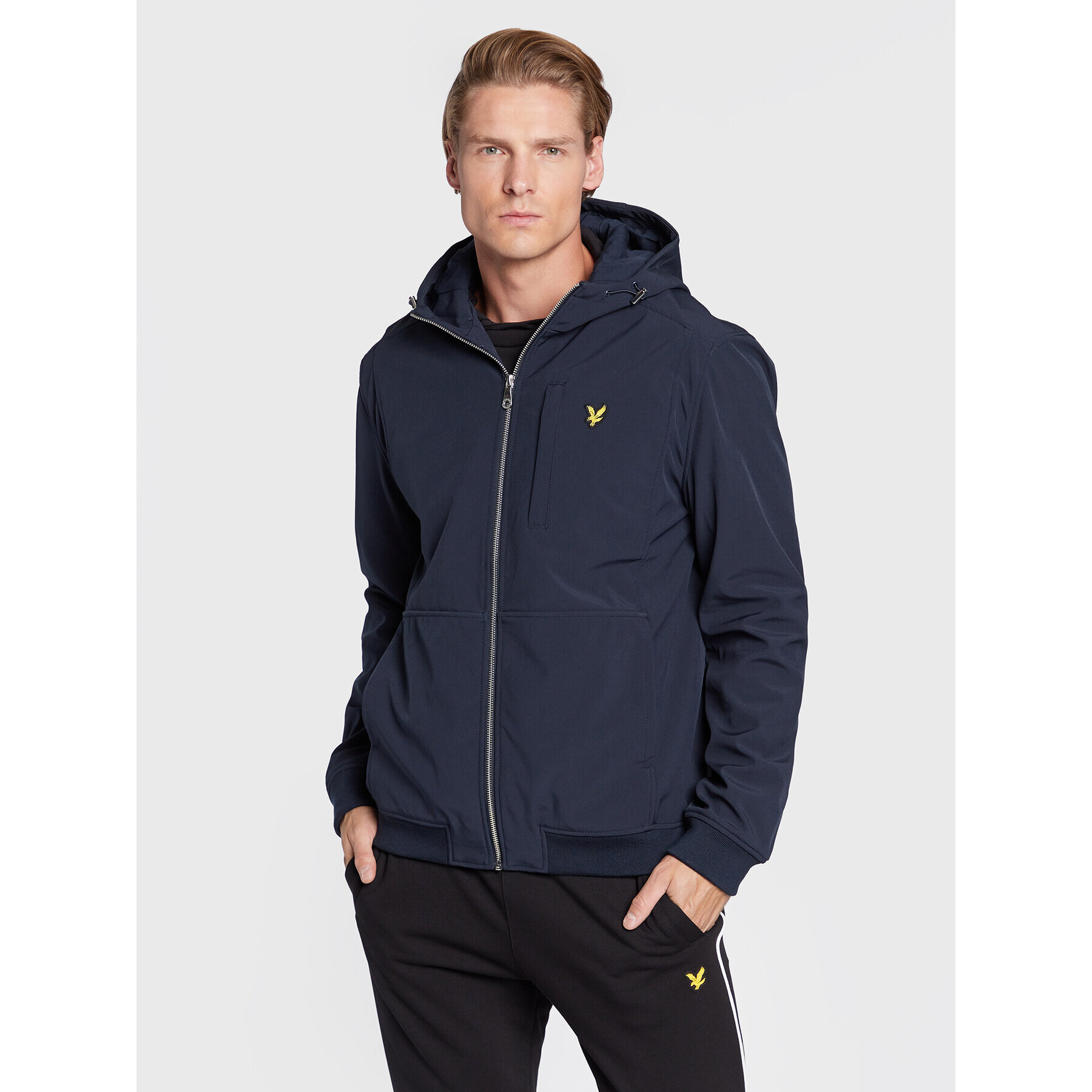 Lyle & Scott Prehodna jakna JK1424V Mornarsko modra Regular Fit - Pepit.si