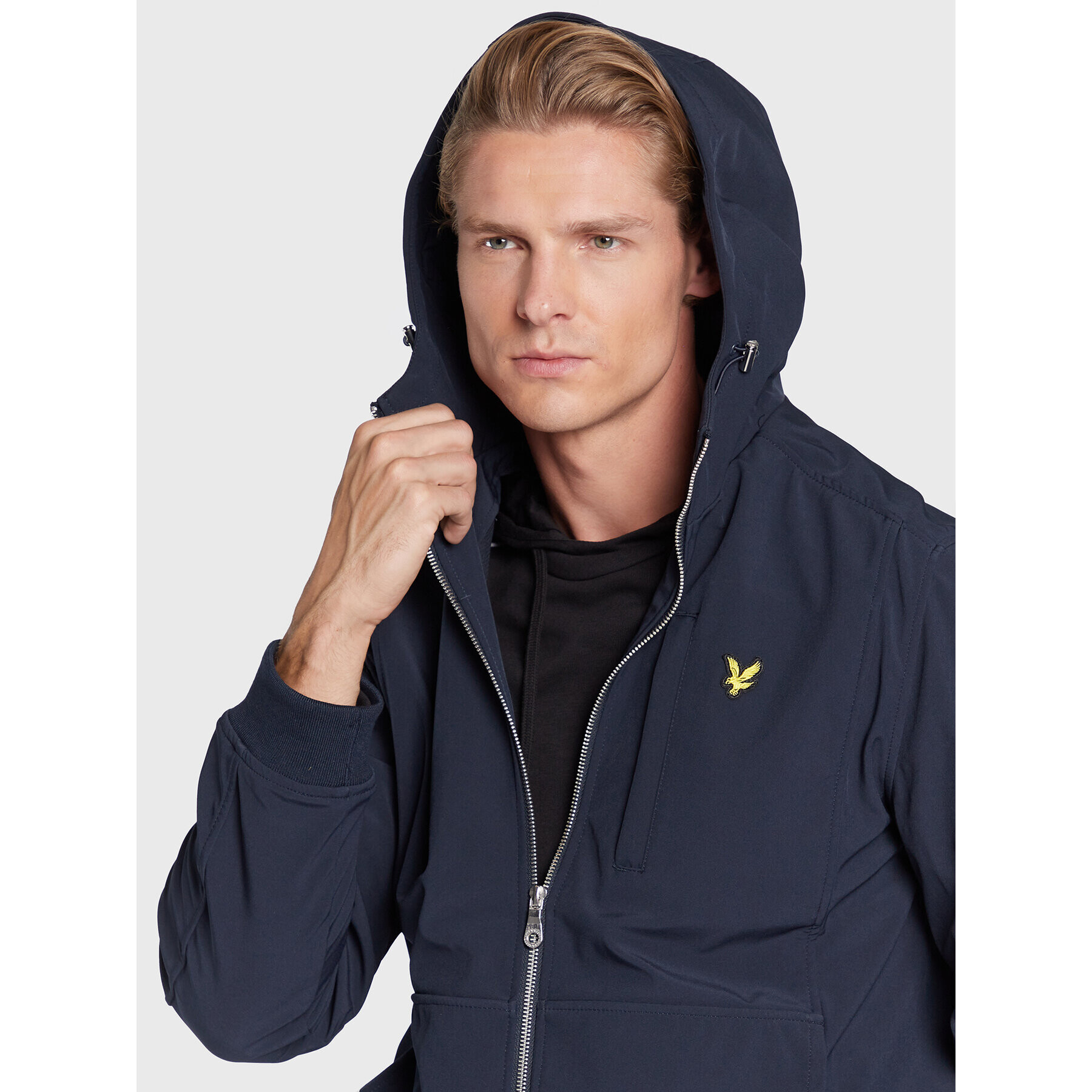 Lyle & Scott Prehodna jakna JK1424V Mornarsko modra Regular Fit - Pepit.si