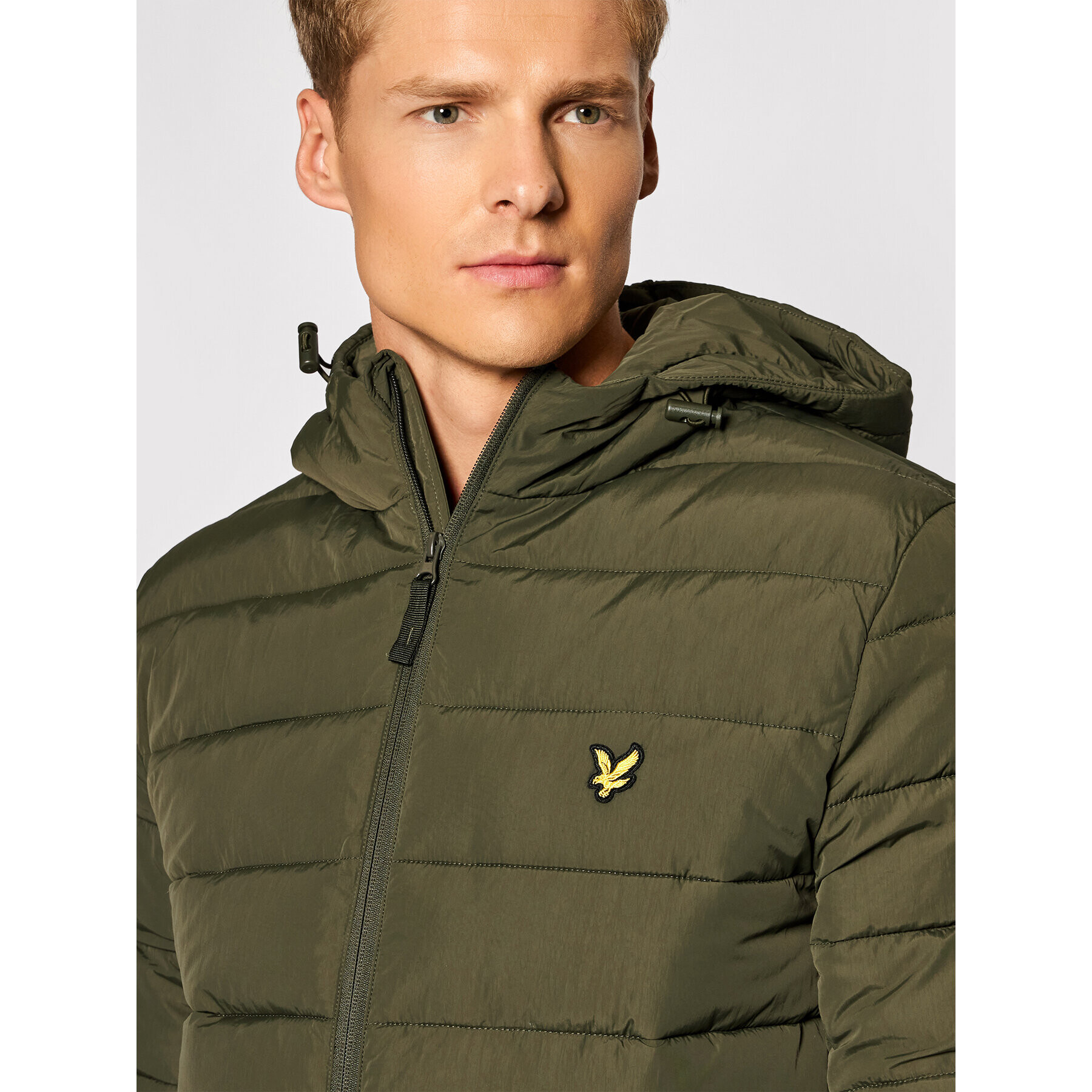 Lyle & Scott Puhovka JK1546V Zelena Regular Fit - Pepit.si