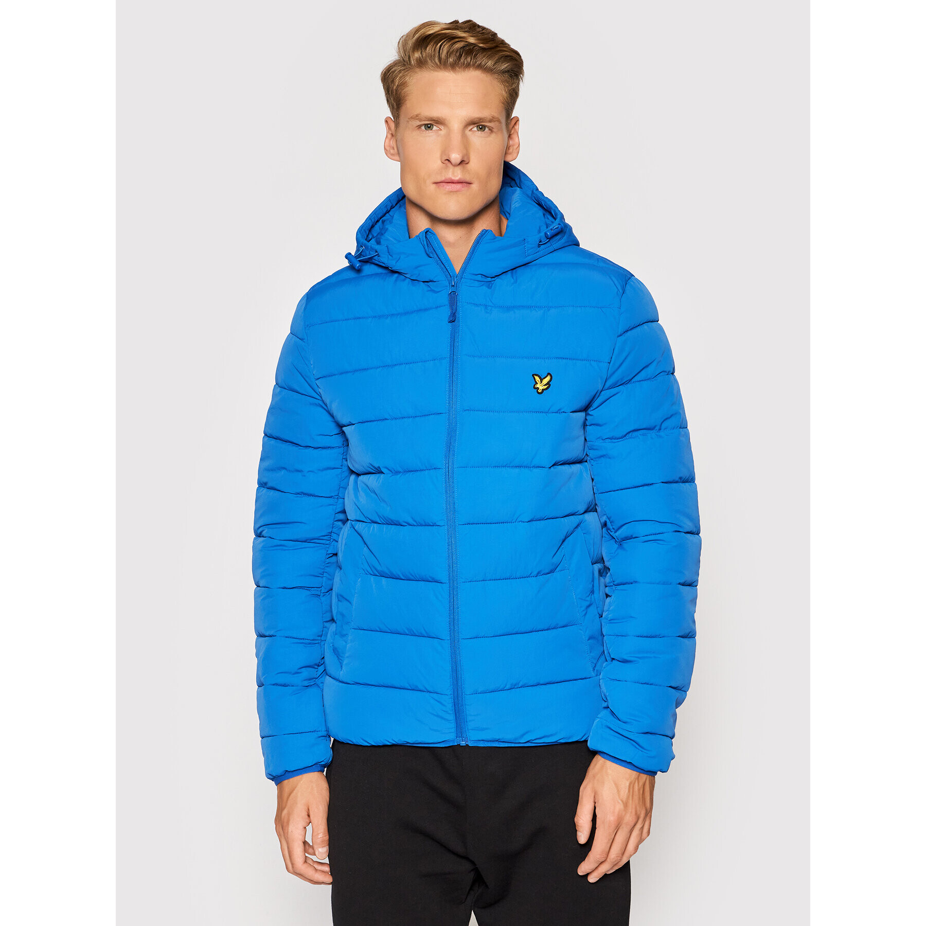 Lyle & Scott Puhovka Puffer JK1546V Modra Regular Fit - Pepit.si