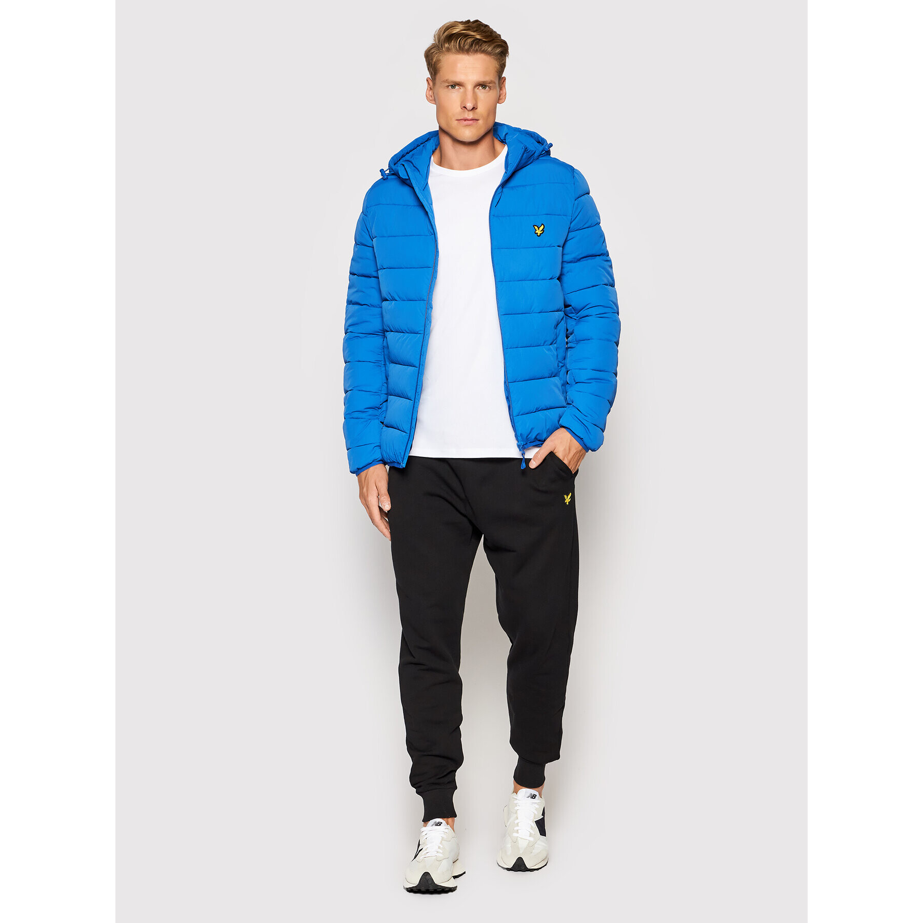 Lyle & Scott Puhovka Puffer JK1546V Modra Regular Fit - Pepit.si