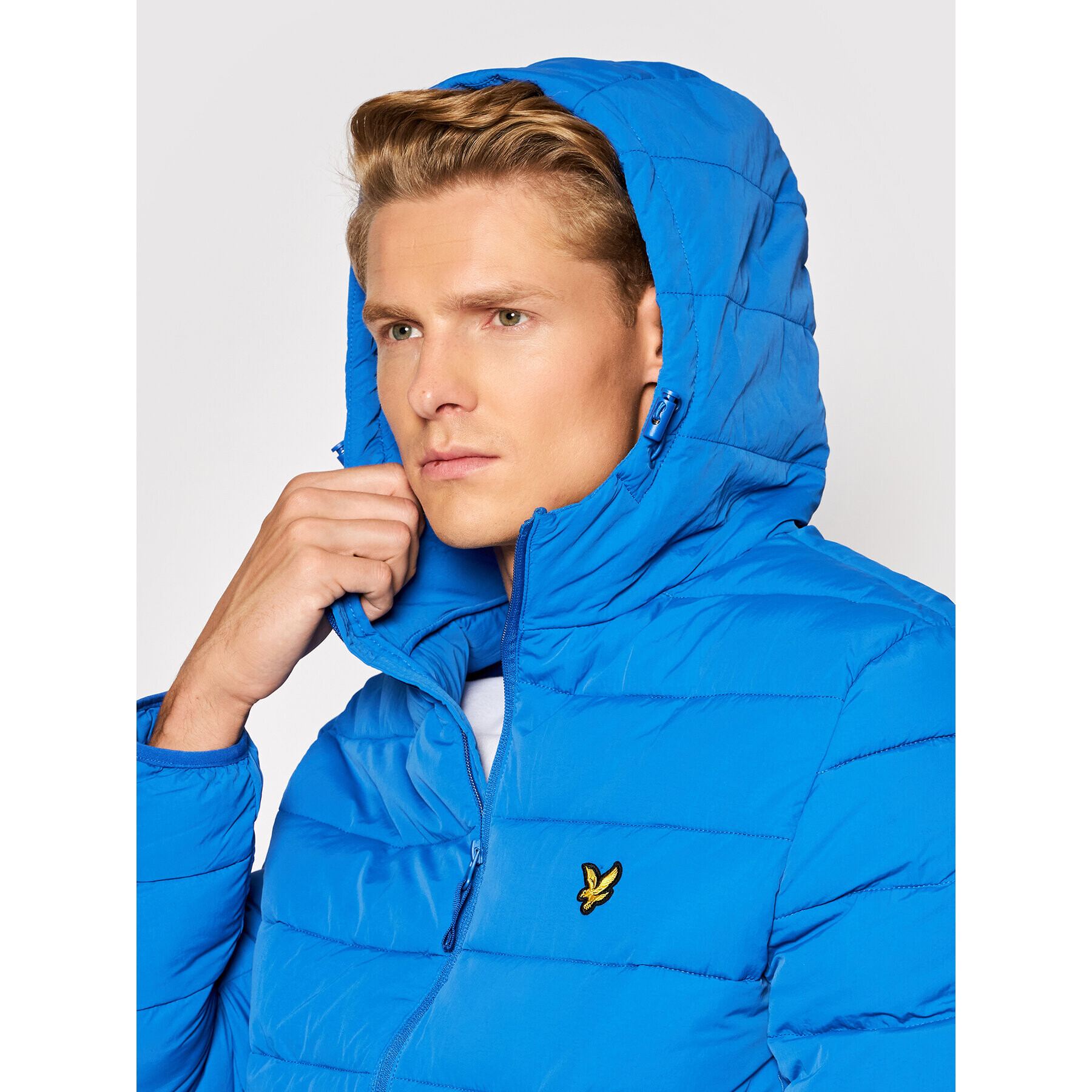 Lyle & Scott Puhovka Puffer JK1546V Modra Regular Fit - Pepit.si