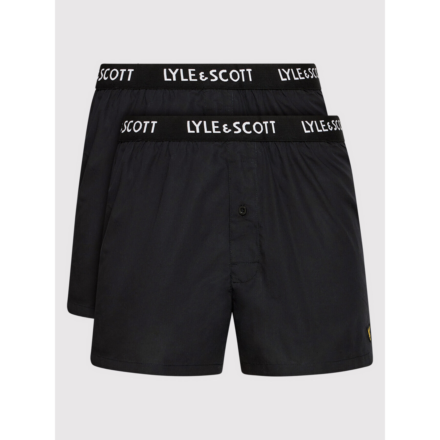 Lyle & Scott Set 2 parov boksaric Dylan LSBOXER006 Črna - Pepit.si