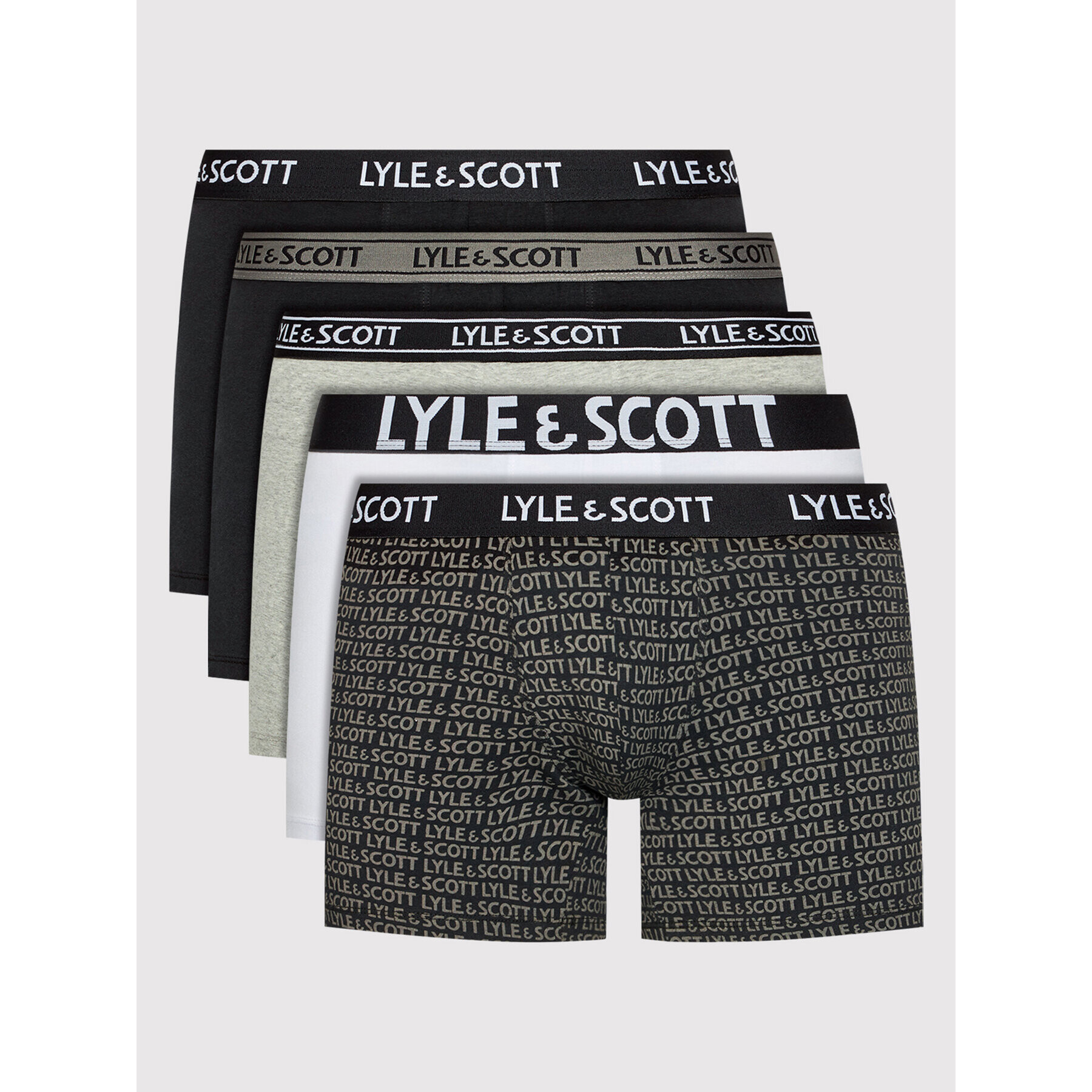 Lyle & Scott Set 5 parov boksaric Knox LS5UW004 Pisana - Pepit.si