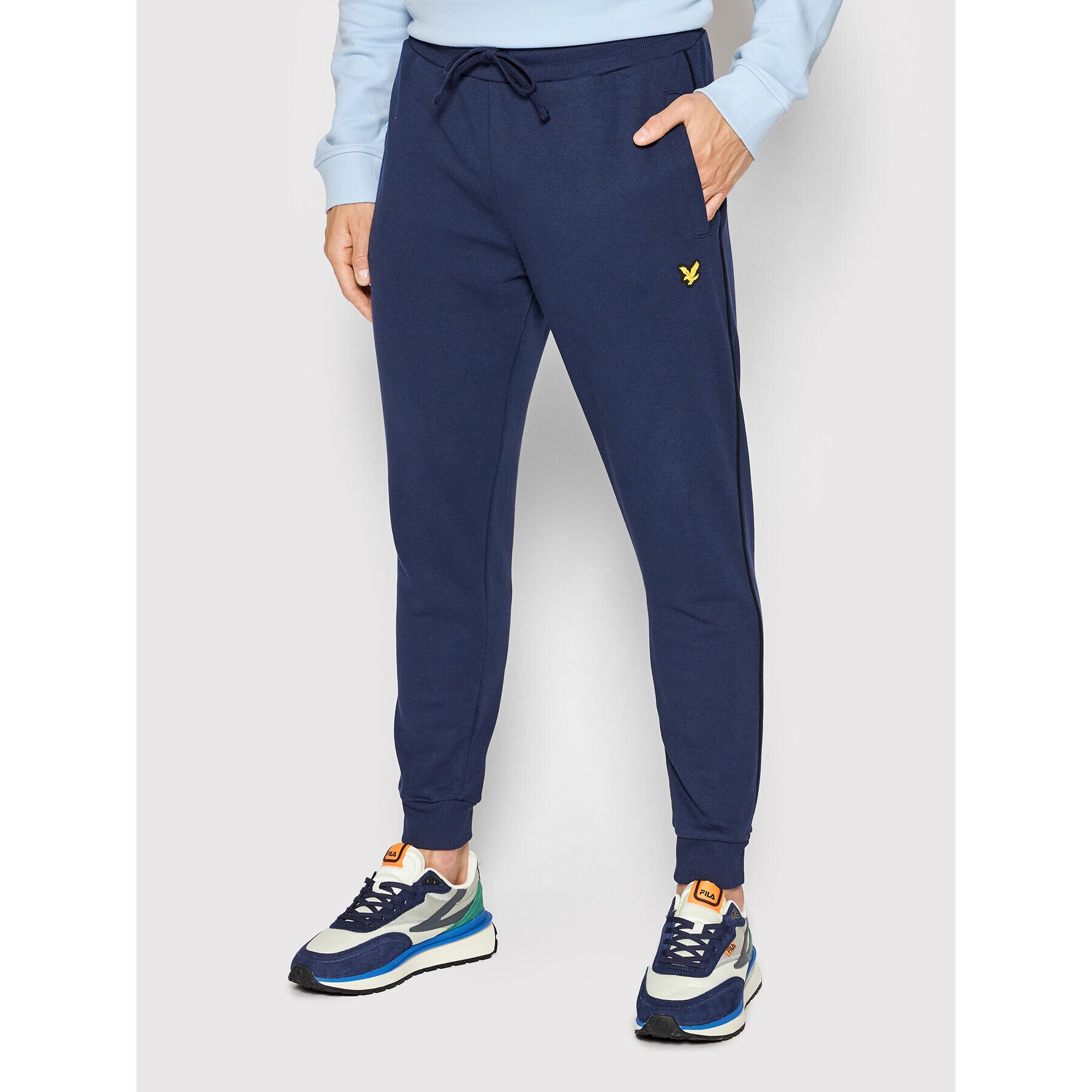 Lyle & Scott Spodnji del trenirke TR1483OGSP Mornarsko modra Regular Fit - Pepit.si