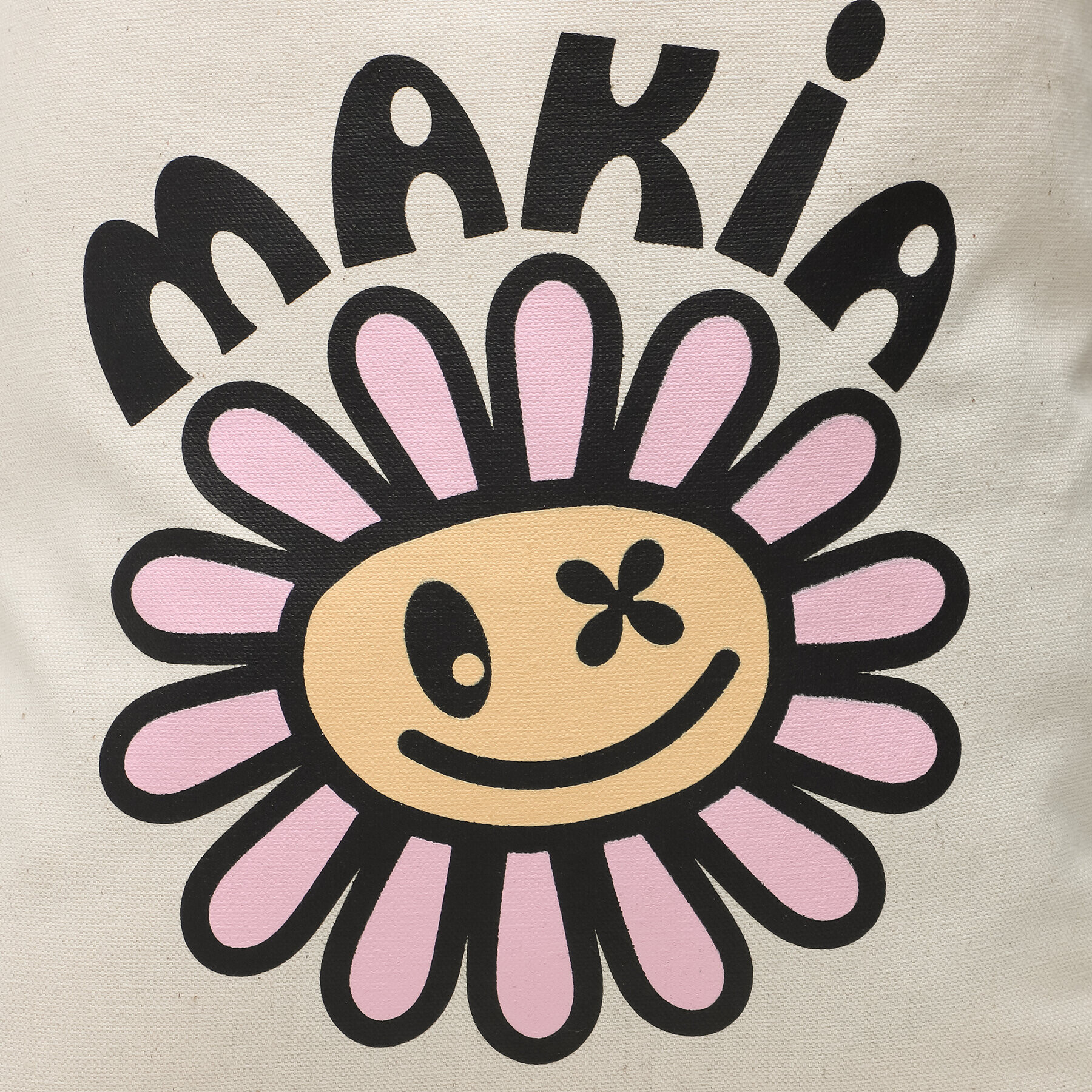 Makia Ročna torba Flower Tote Bag U87071 Écru - Pepit.si