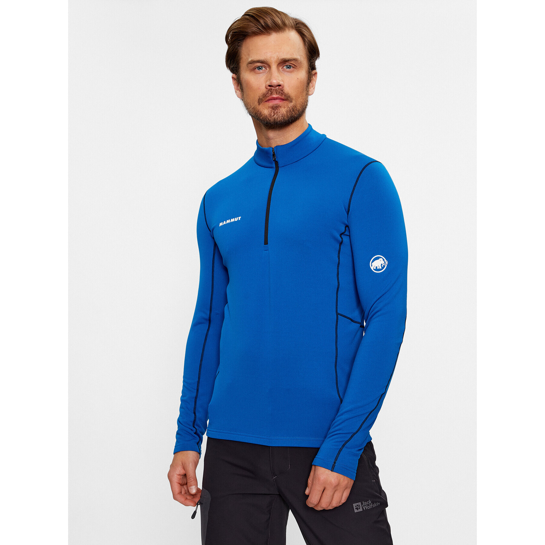 Mammut Športna jopa Aenergy ML Half Zip Pull 1016-01100-50381-113 Mornarsko modra Regular Fit - Pepit.si